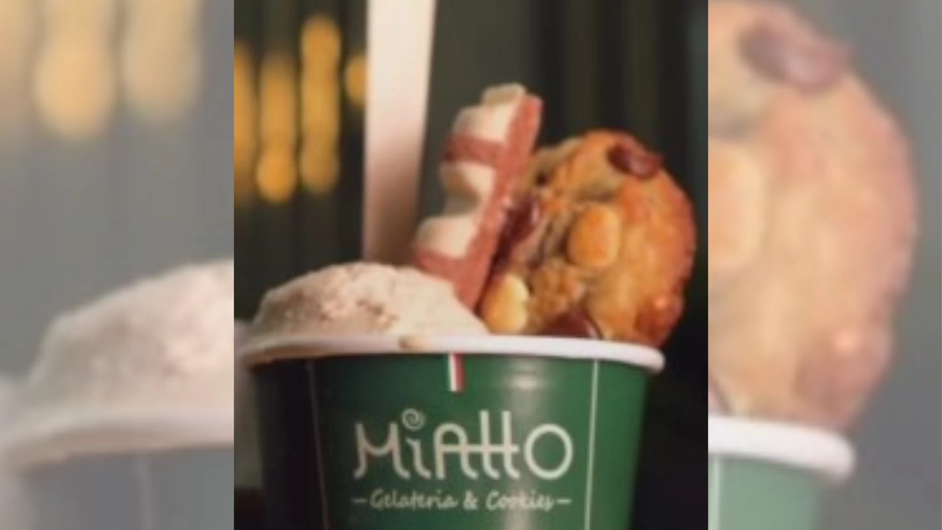 Cookie com gelato