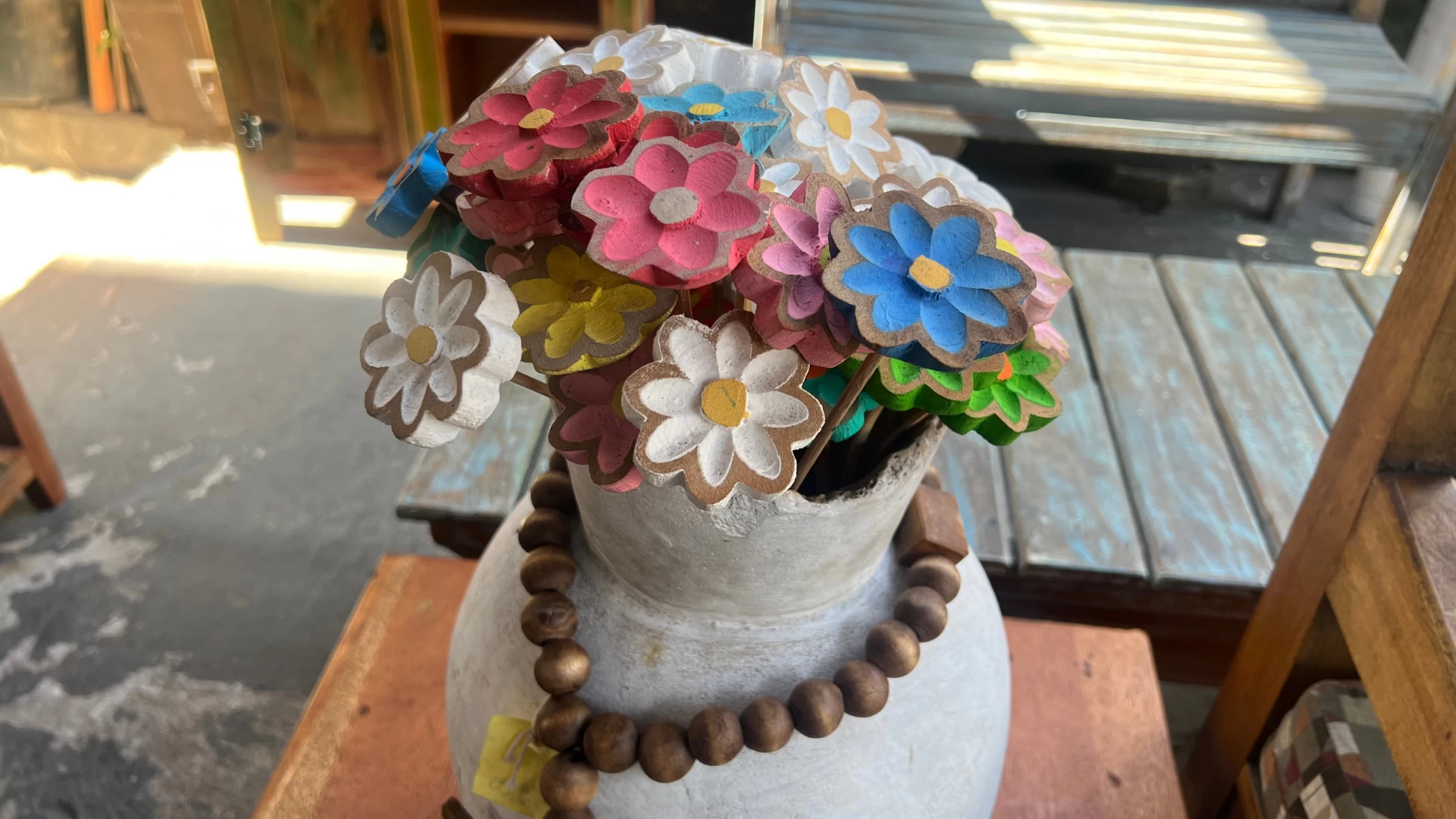 Flores de madeira