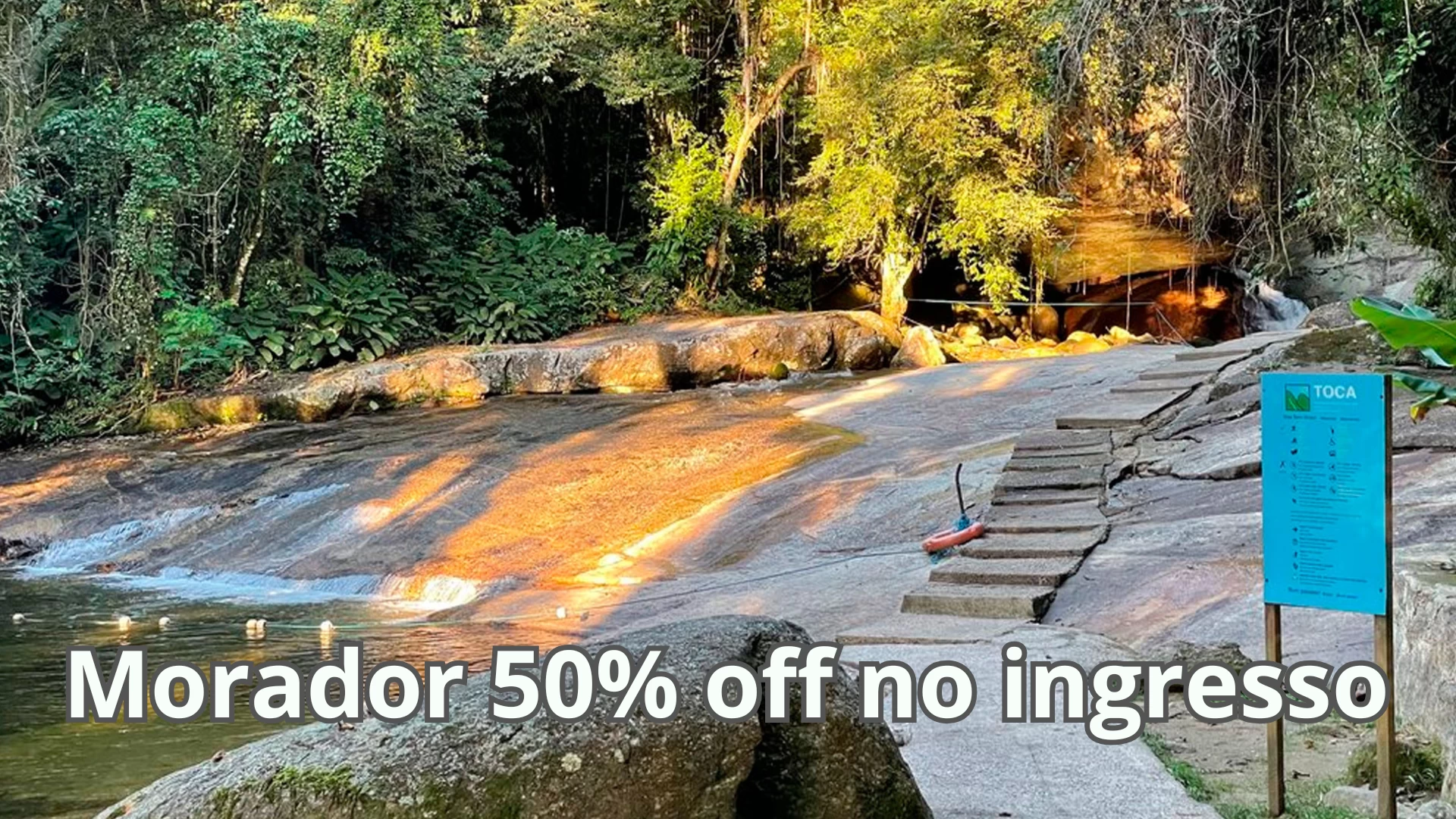 Morador tem 50% off