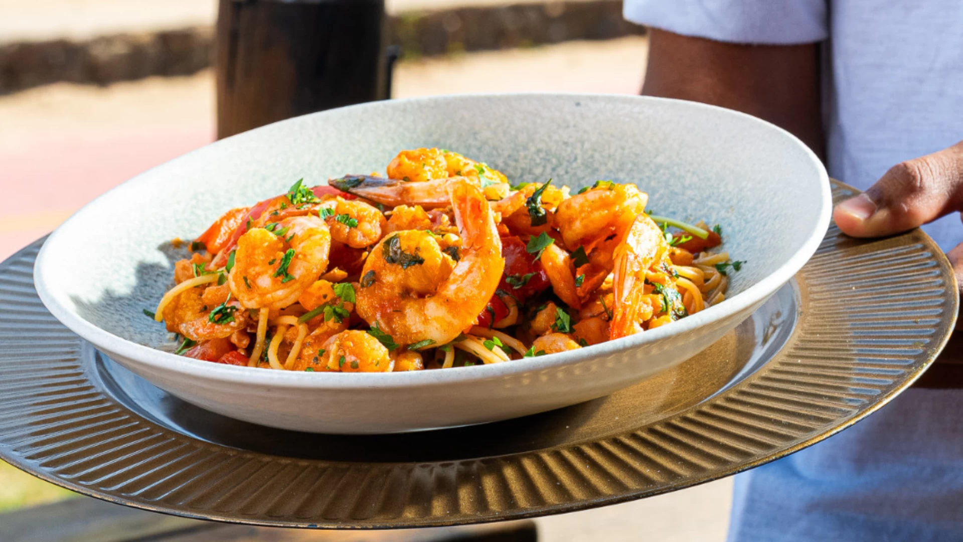 Spaguetti com Camarão