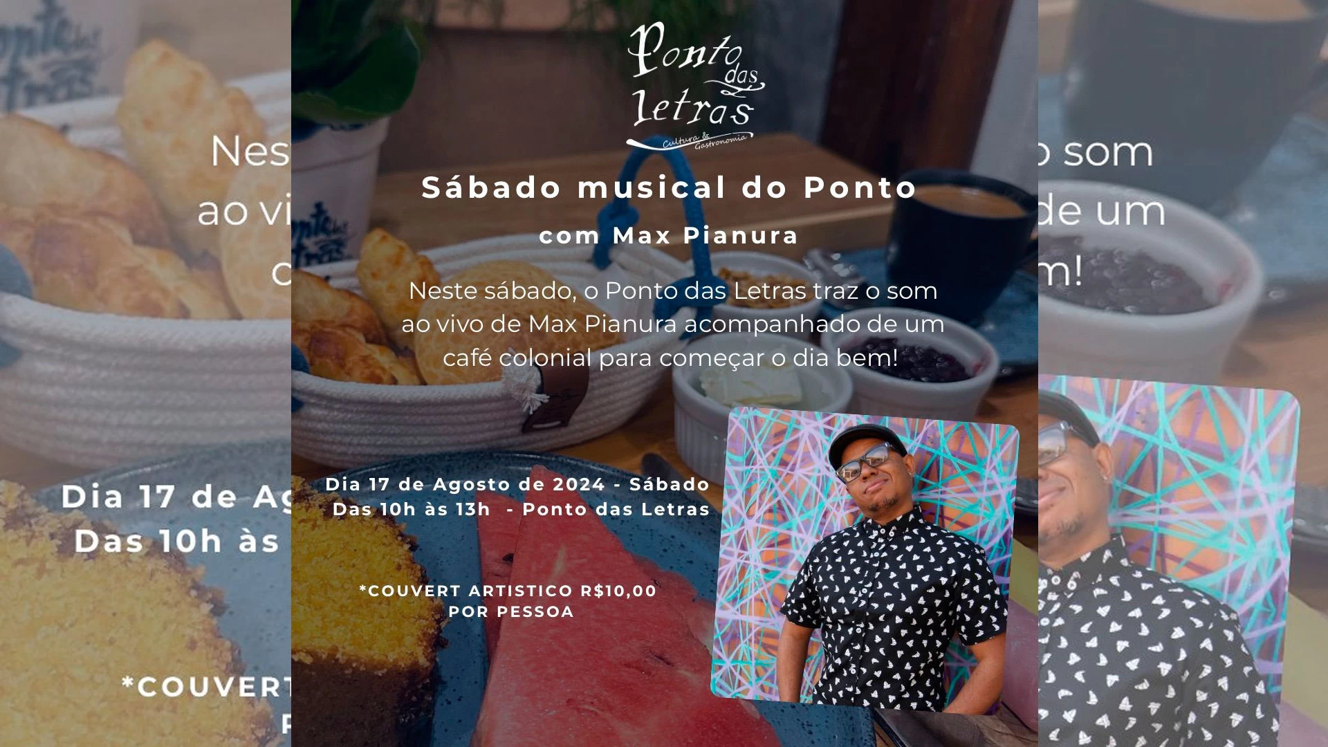 Max Pianura no Ponto das Letras