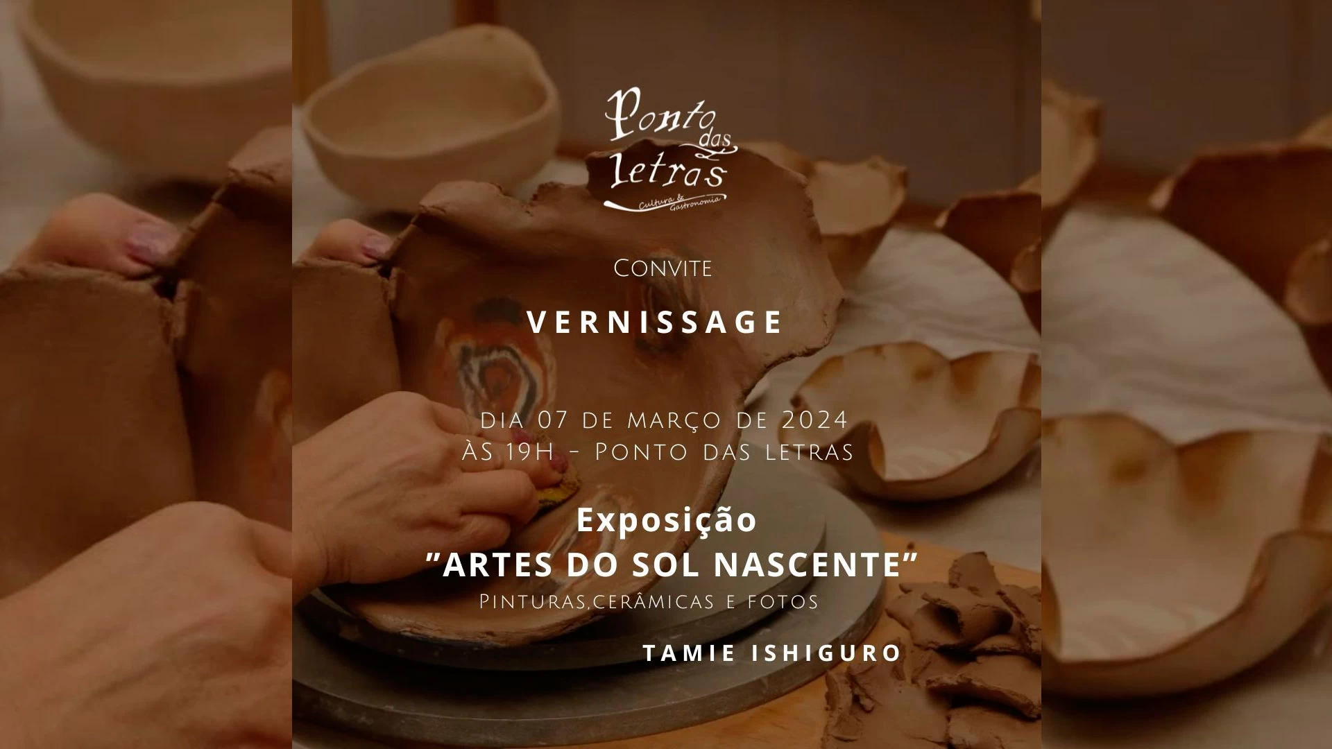 Ponto das Letras - Convite VERNISSAGE