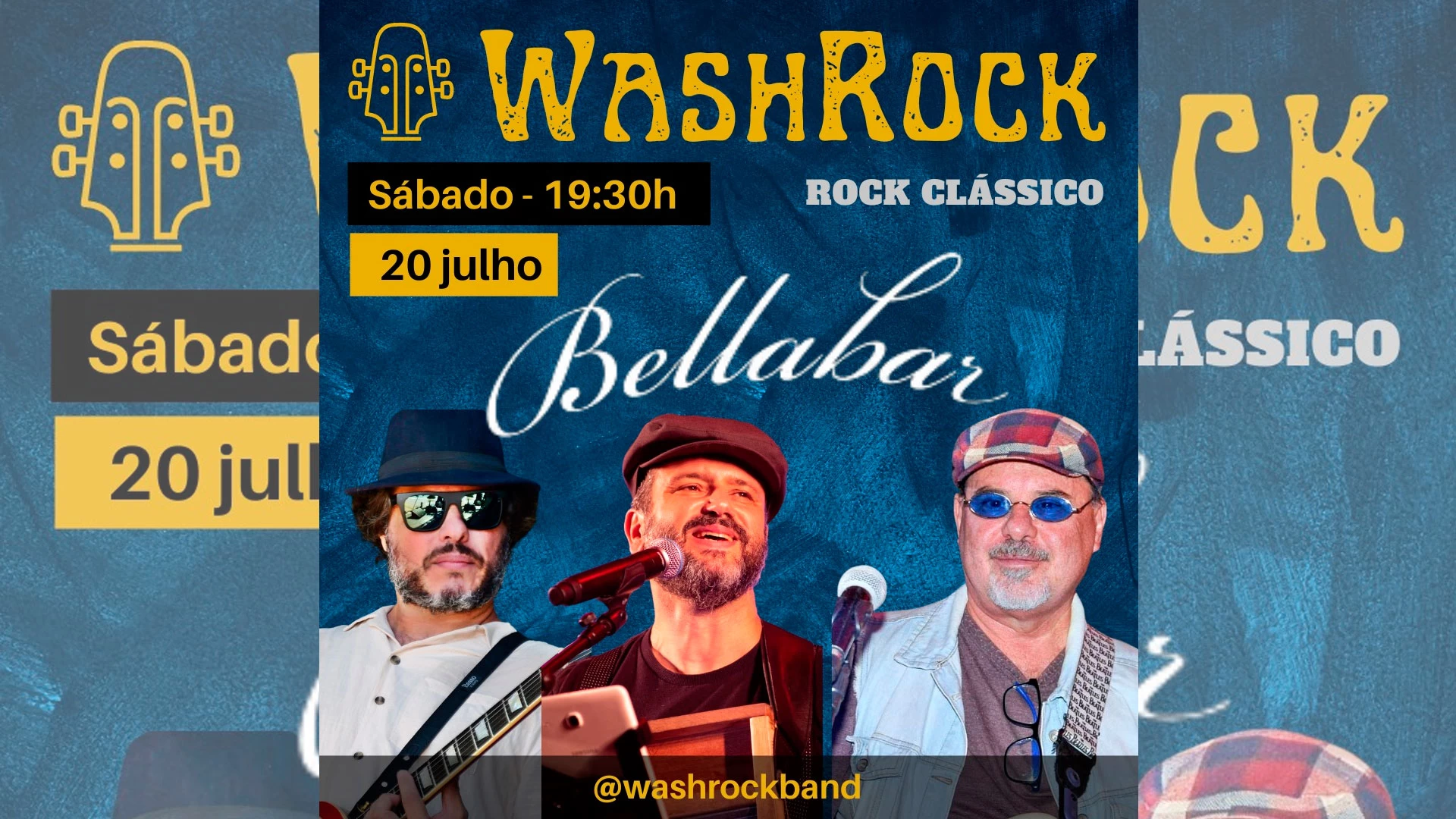 Wash Rock ao vivo!