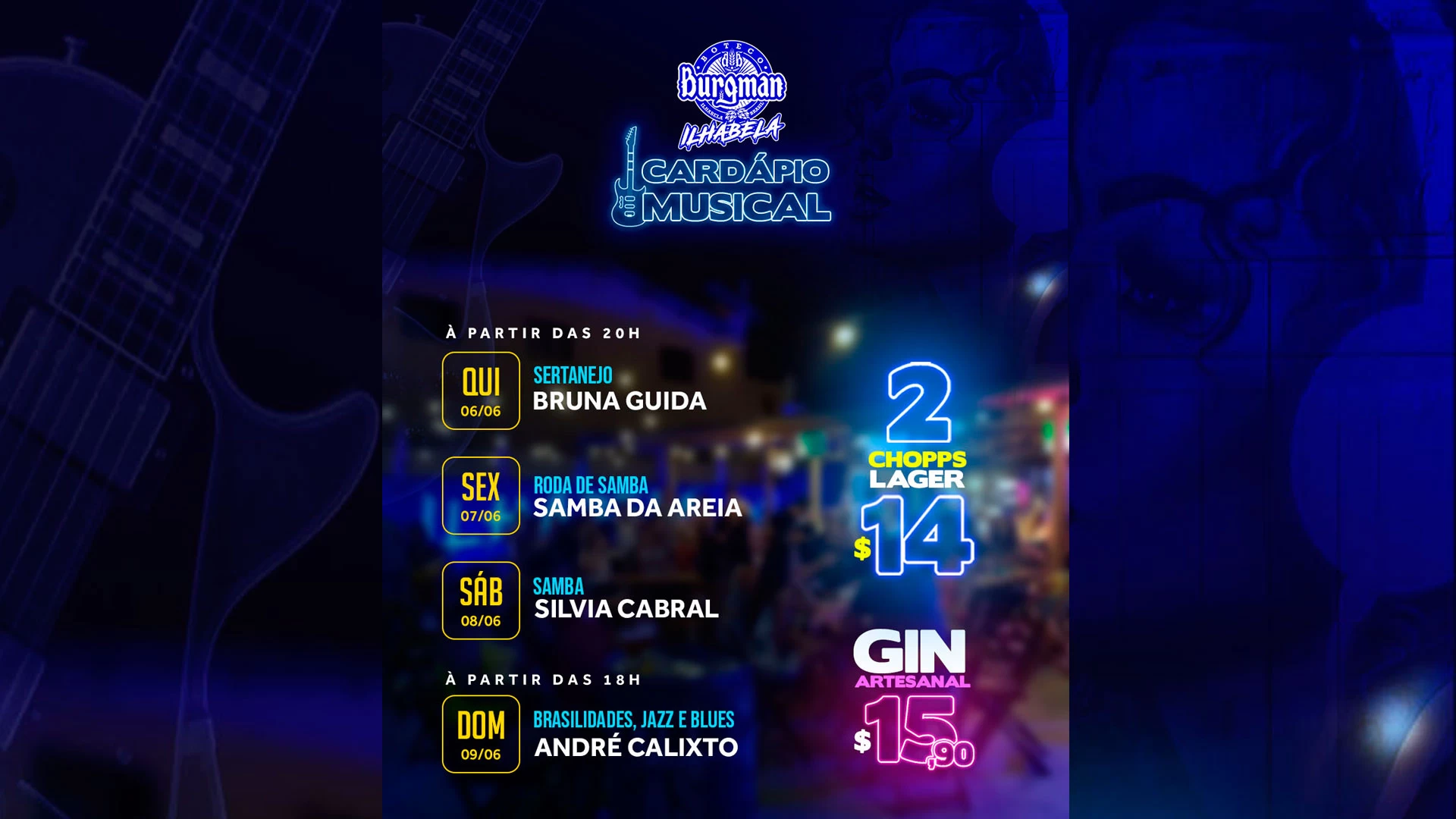 Samba da Areia no Burgman