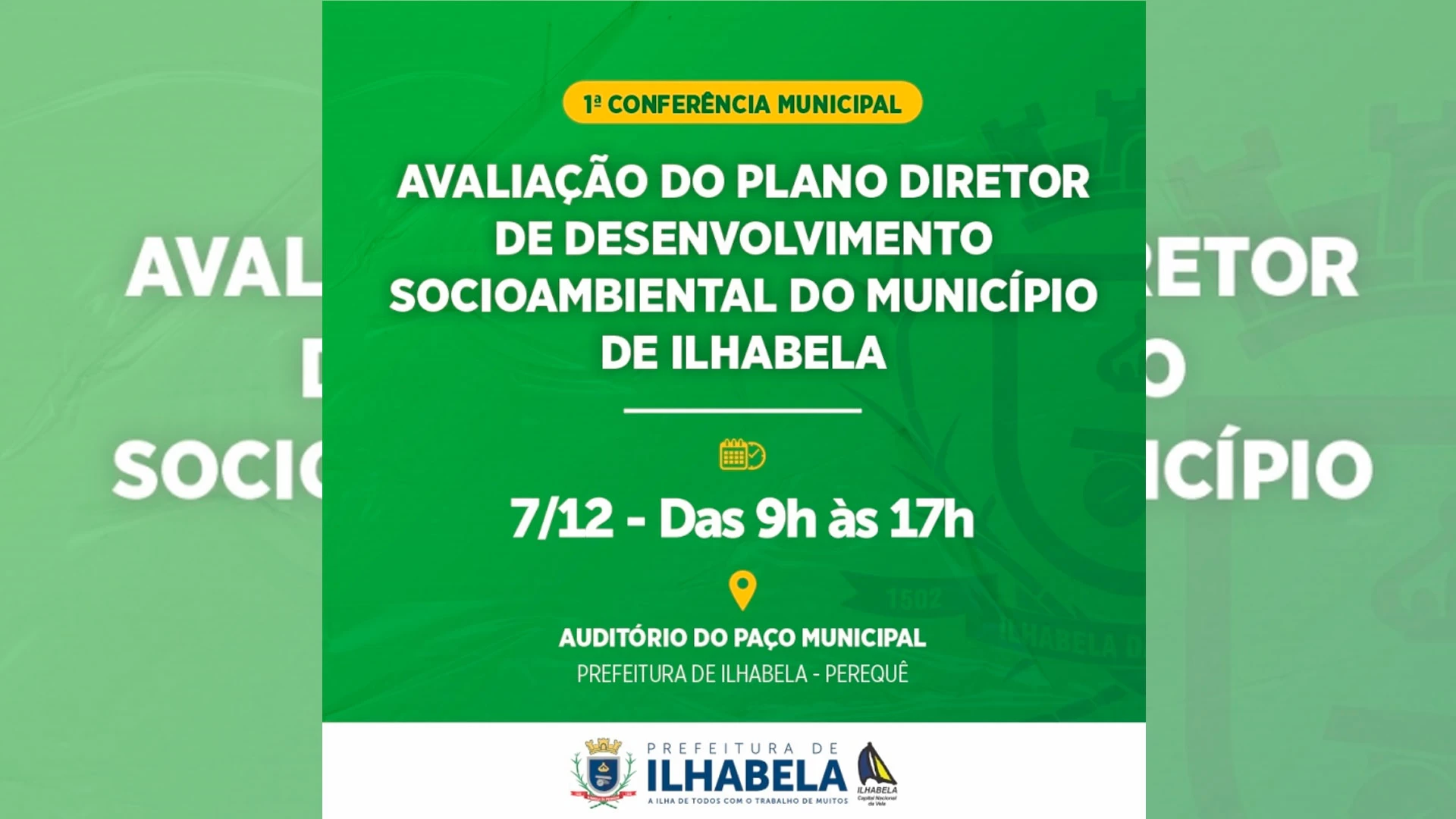  1ª Conferência do Plano Diretor