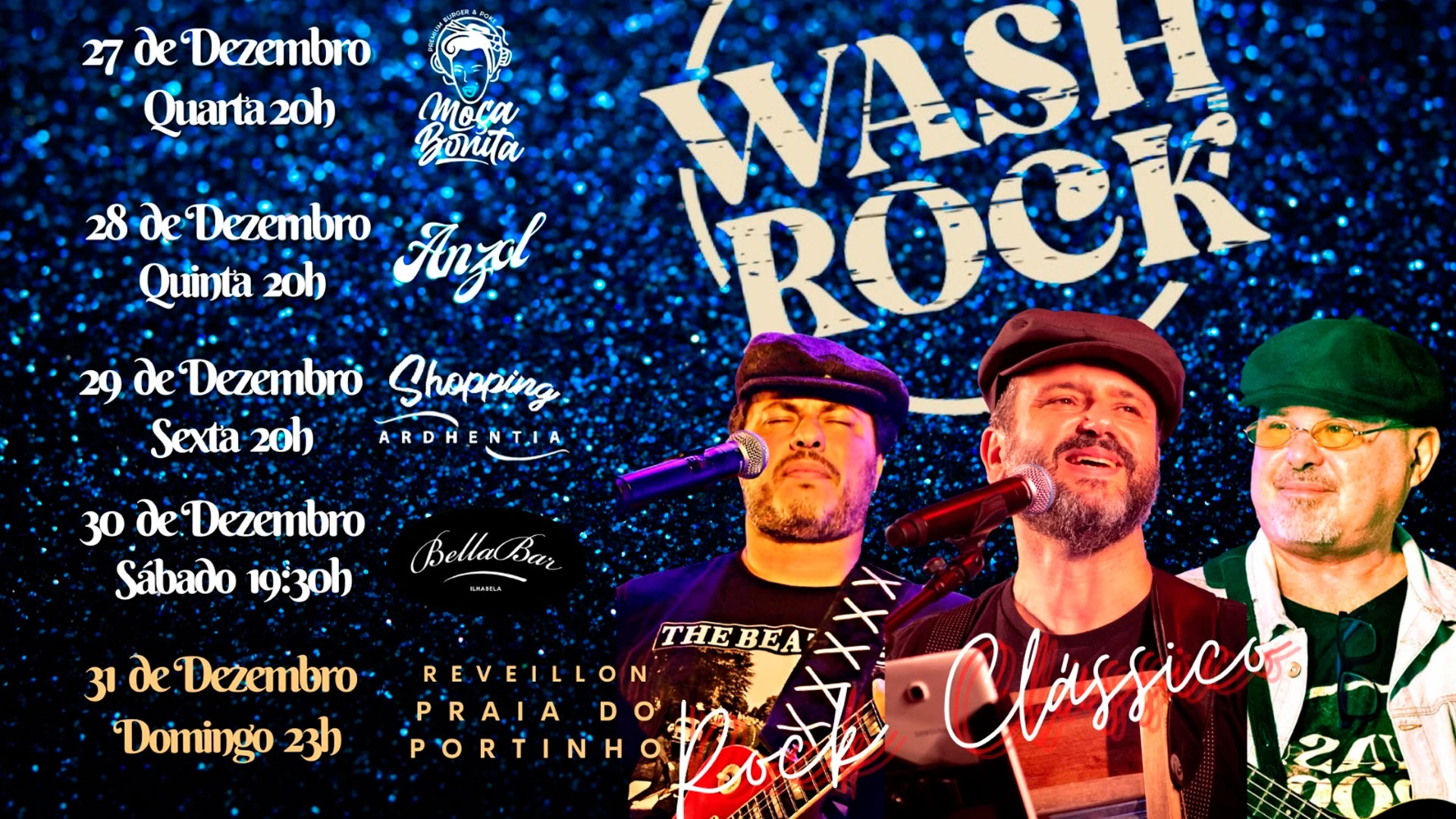 Wash Rock ao vivo!