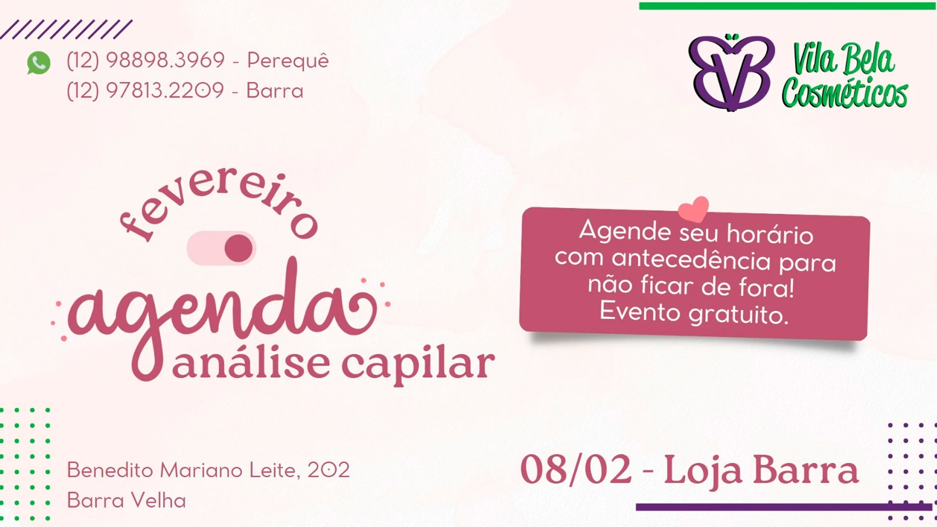 Análise Capilar na Vila Bela Cosméticos