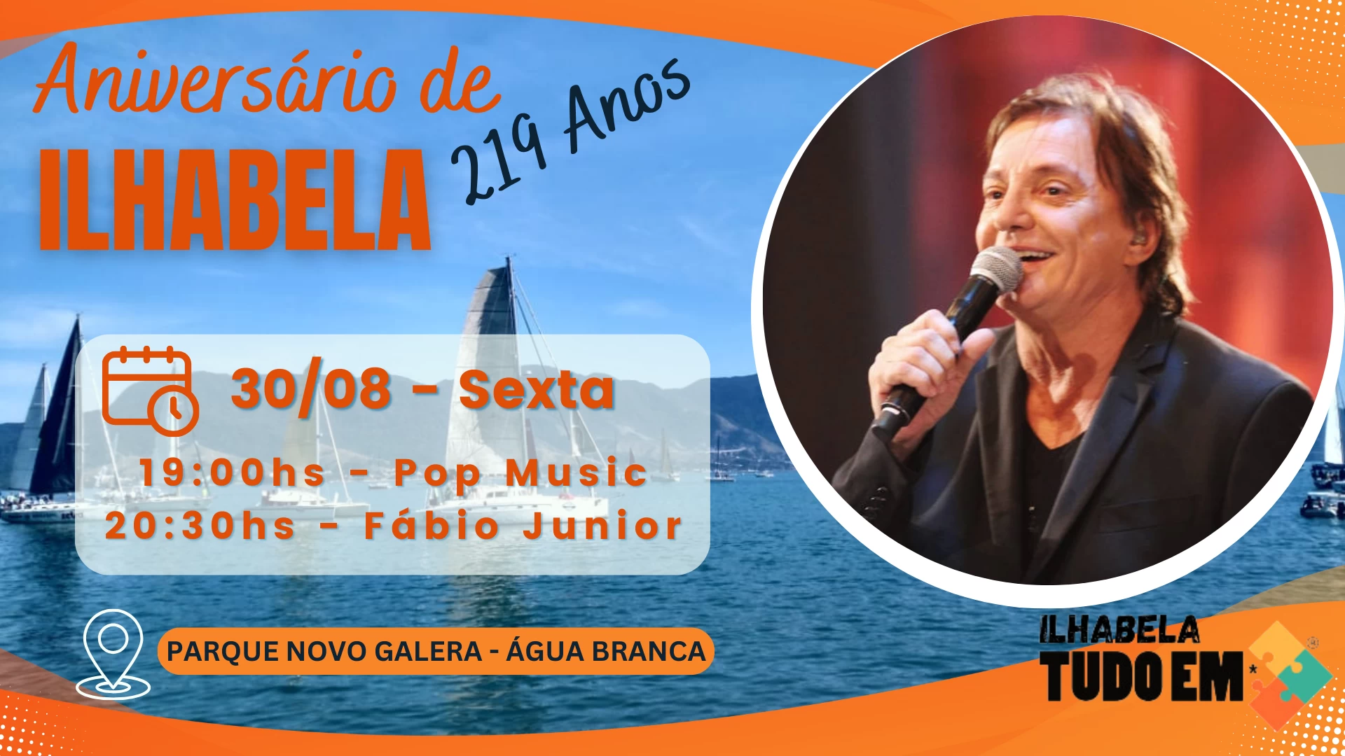 Fábio Junior em Ilhabela