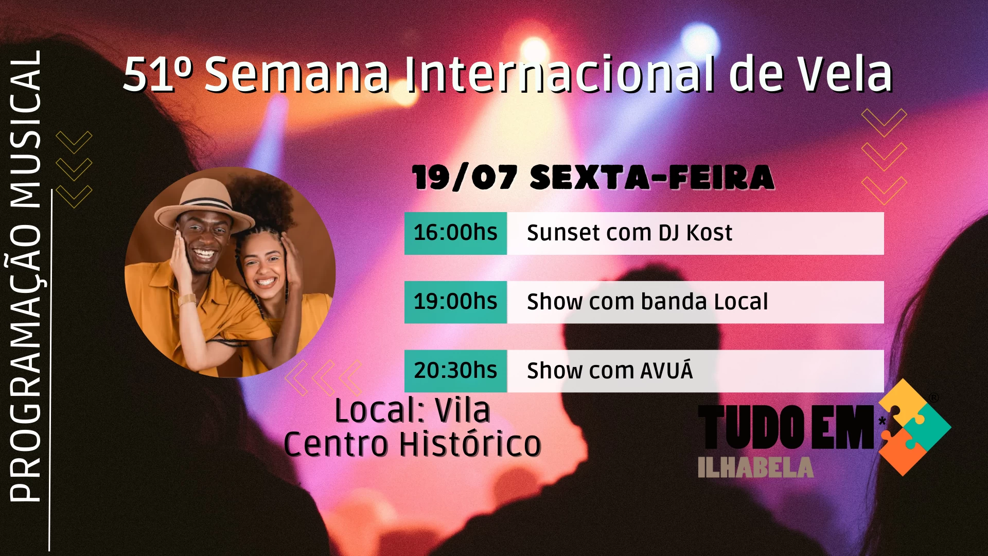 Programação Musical Semana de Vela
