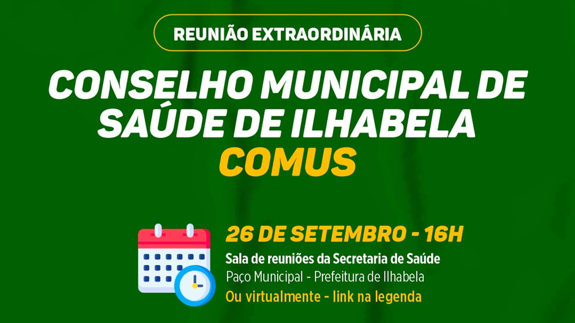 Reunião: Conselho Saúde de Ilhabela