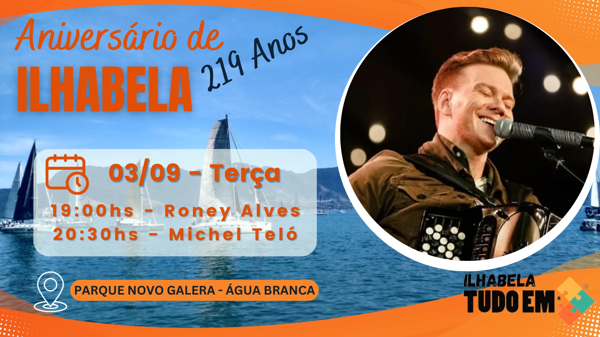 Michel Teló em Ilhabela