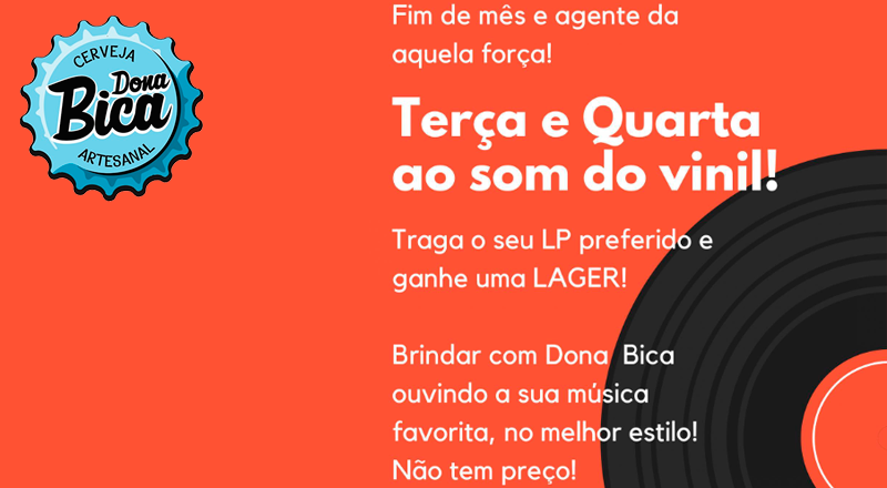 Ao som do Vinil na Dona Bica!