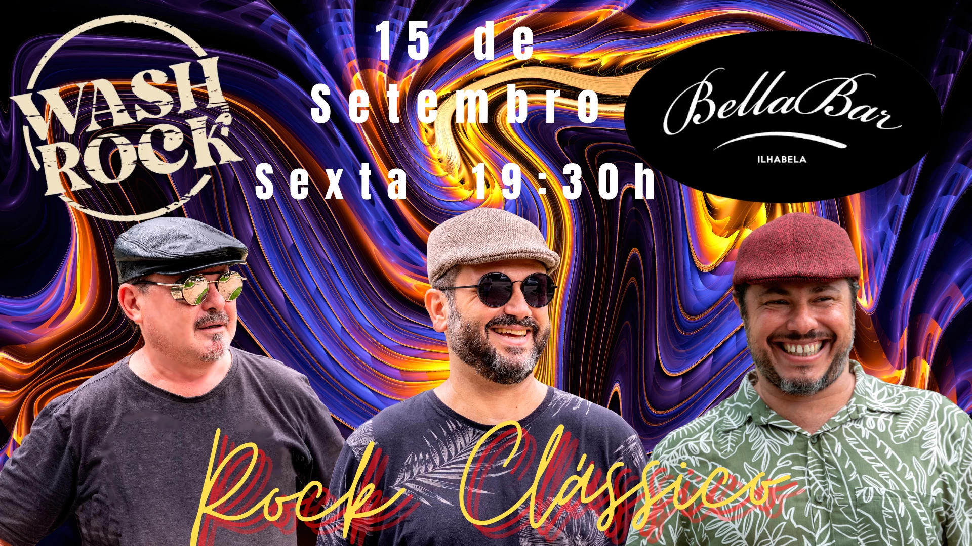 Wash Rock ao vivo!