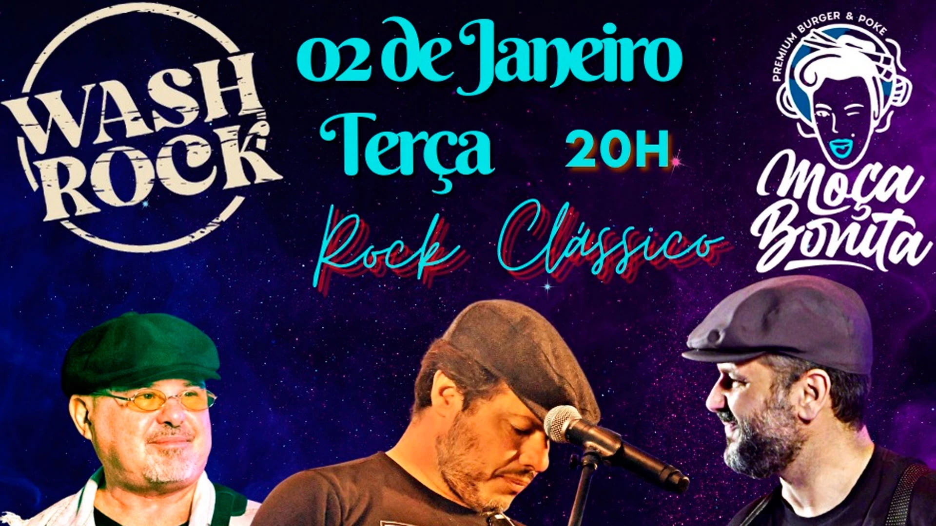Wash Rock ao vivo!