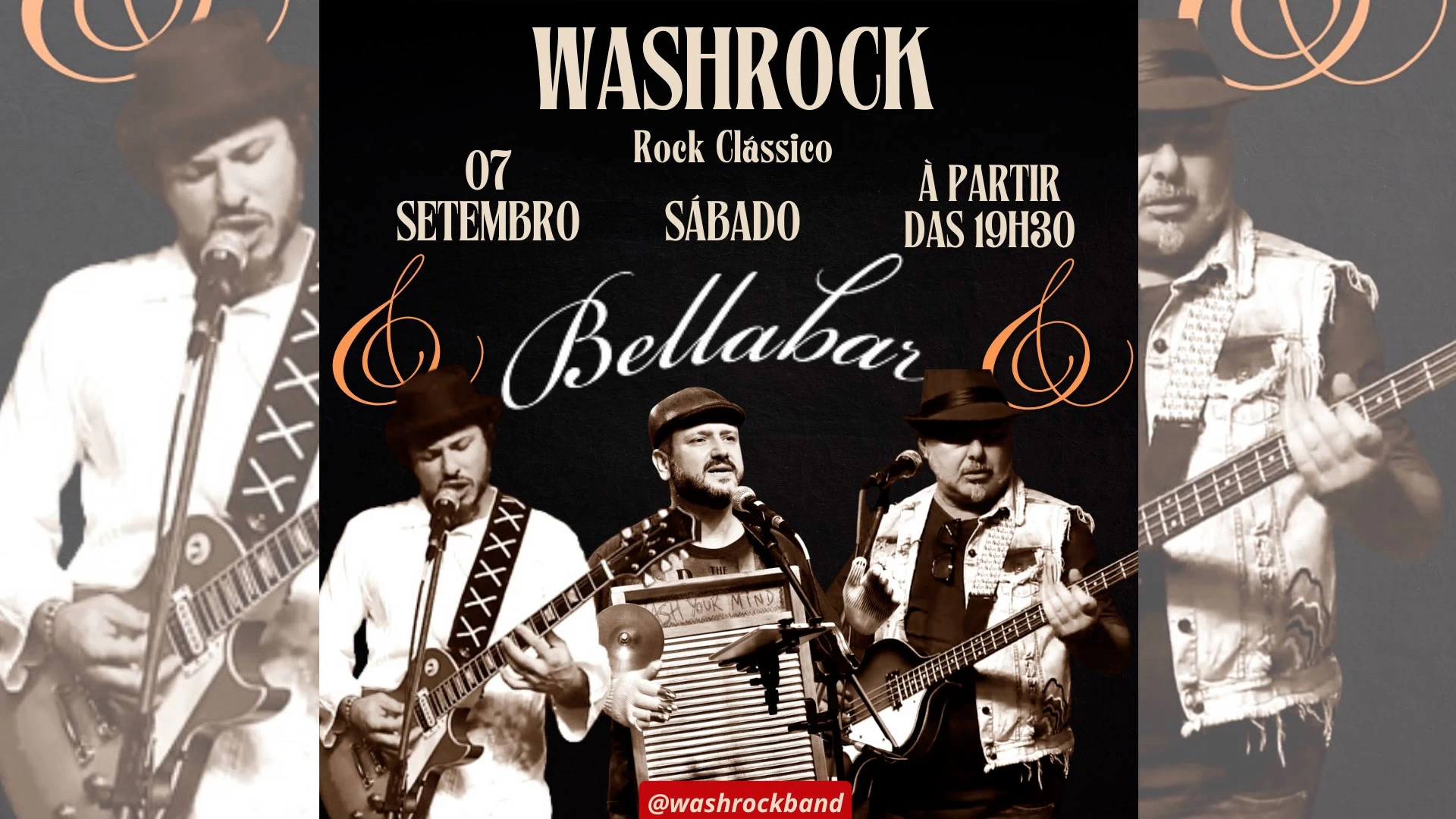 Wash Rock ao vivo!