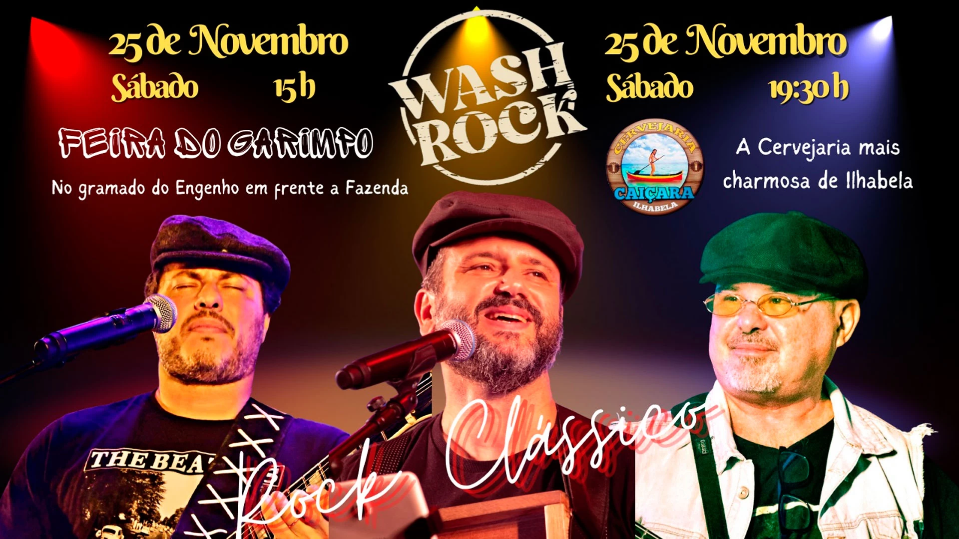 Wash Rock ao vivo!