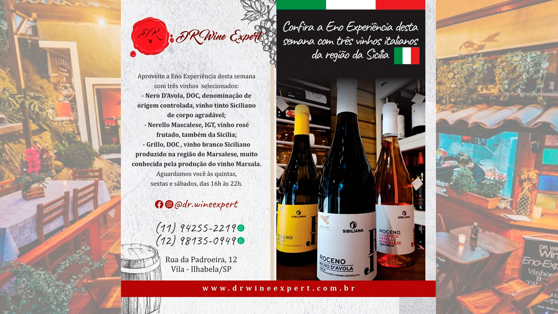 Eno-Experiência - Dr. Wine Bar
