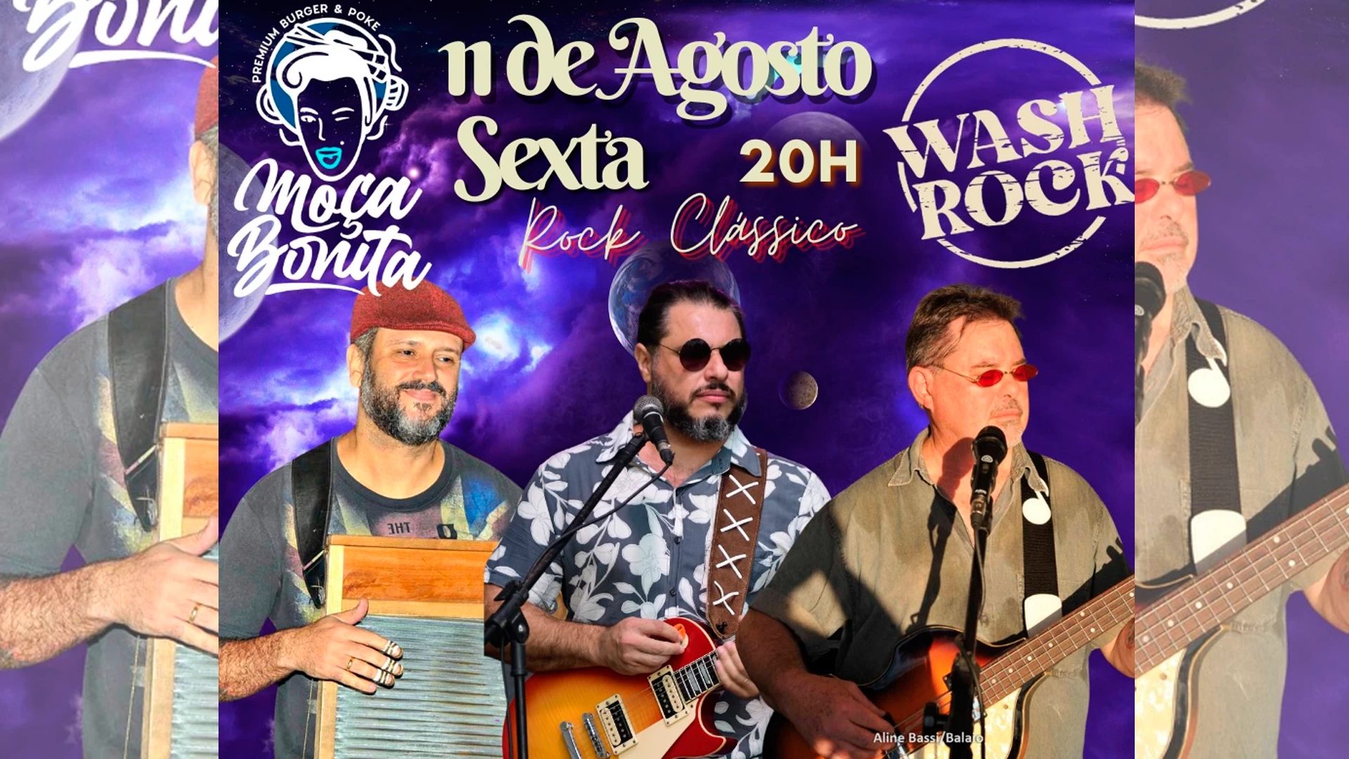 Wash Rock ao vivo!