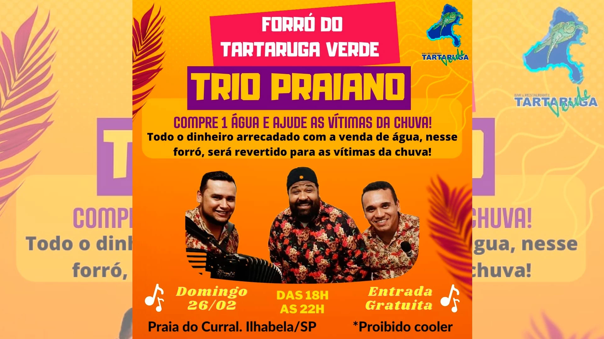 Trio Praiano no Tartaruga Verde!