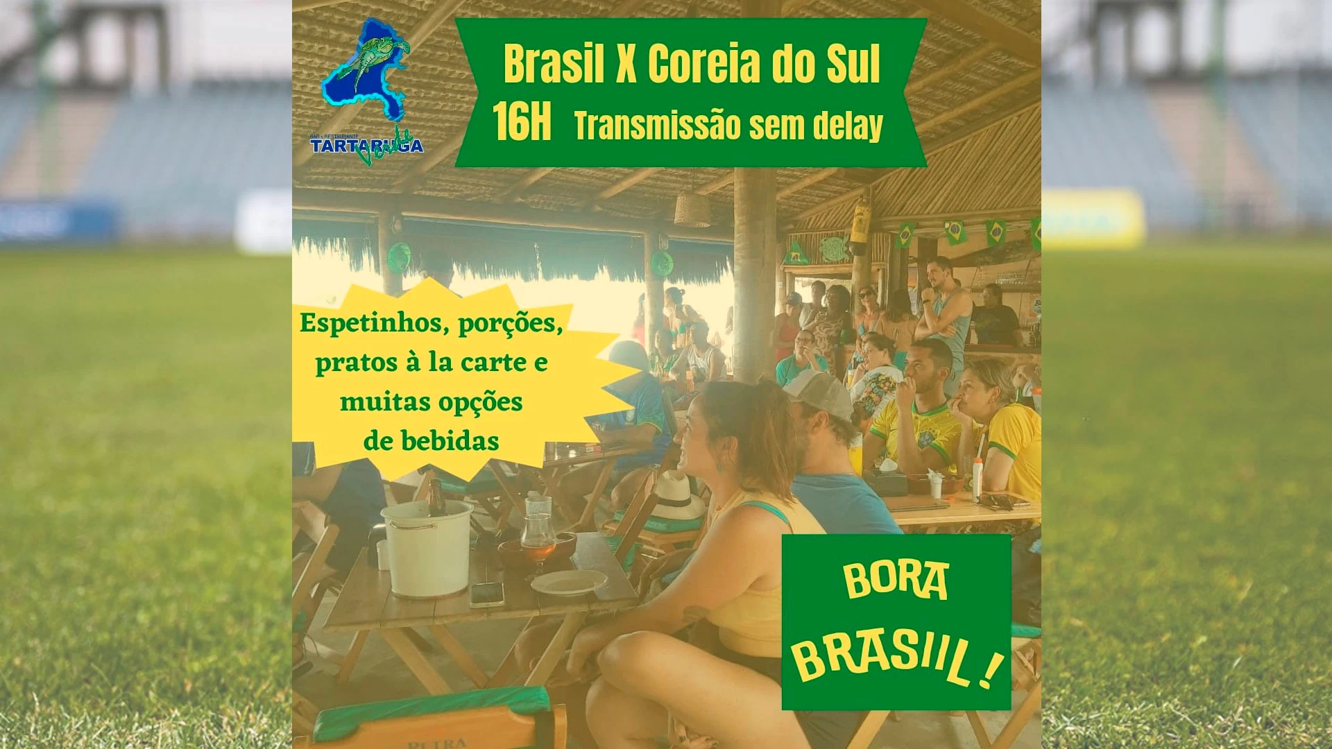 Brasil x Coréia no Tartaruga Verde