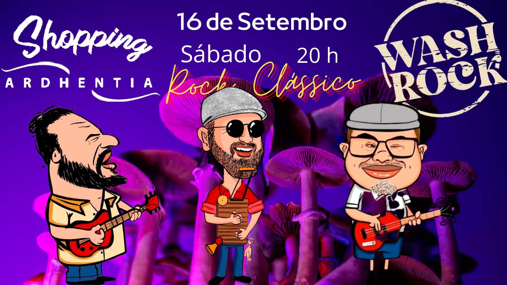 Wash Rock ao vivo!