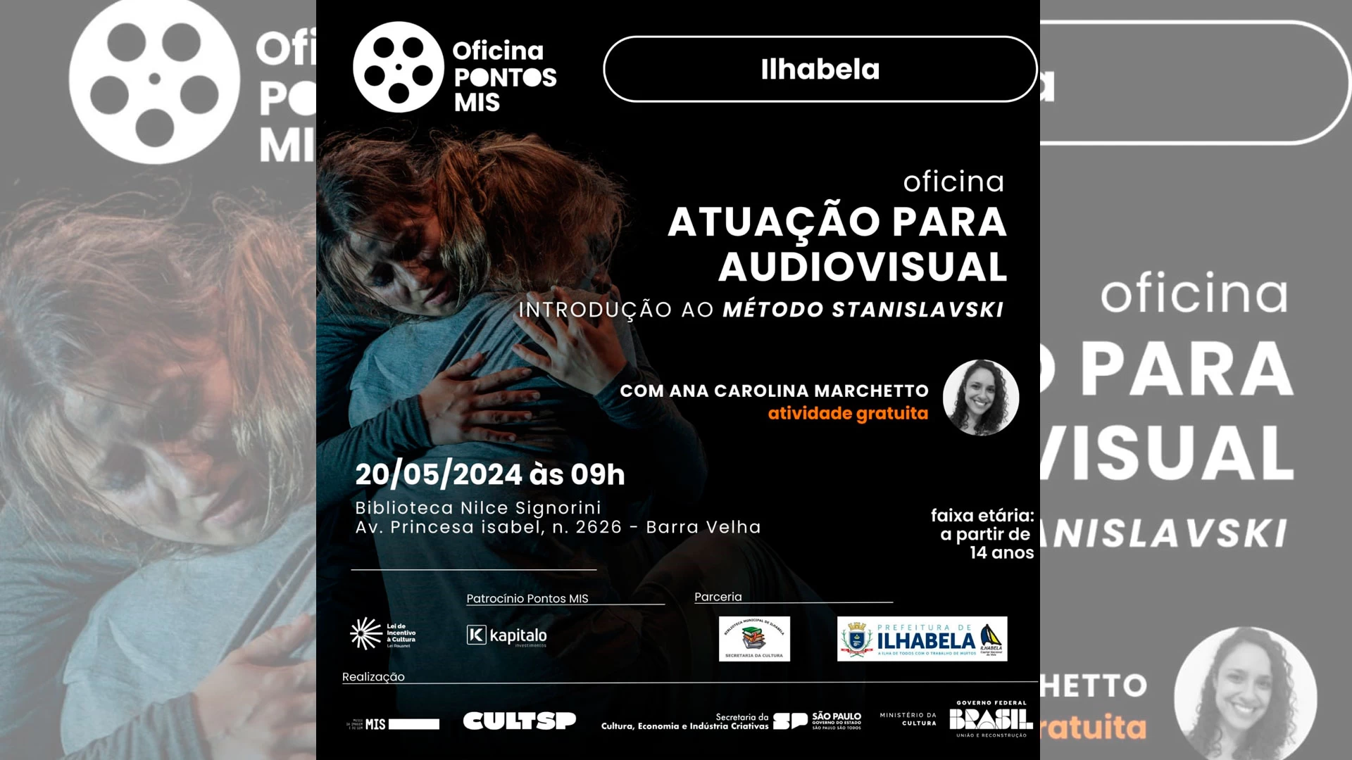 Oficina de atuação para audiovisual 