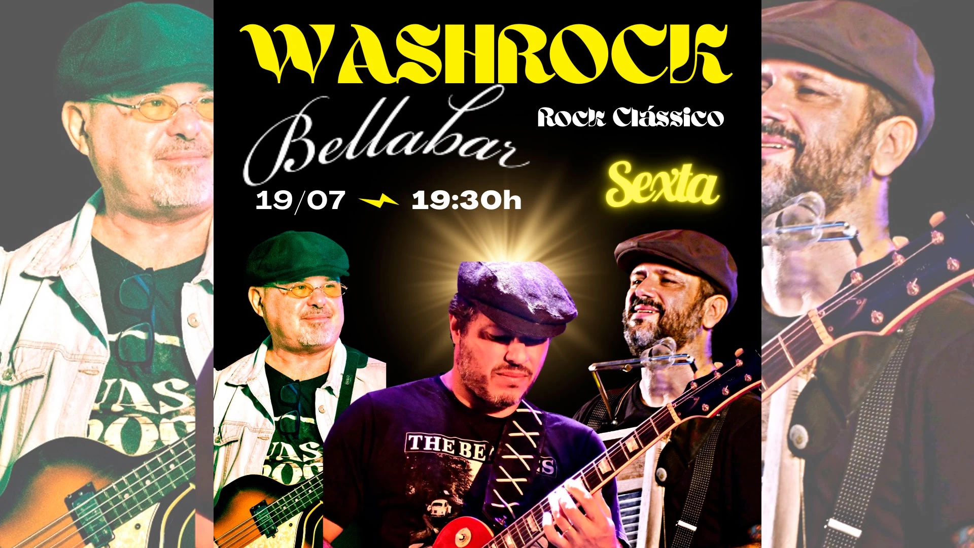 Wash Rock ao vivo!