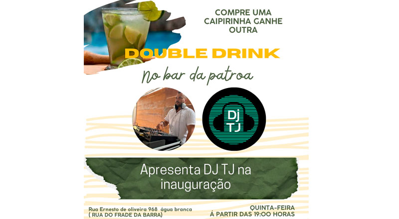 Double Drink no Bar da Patroa