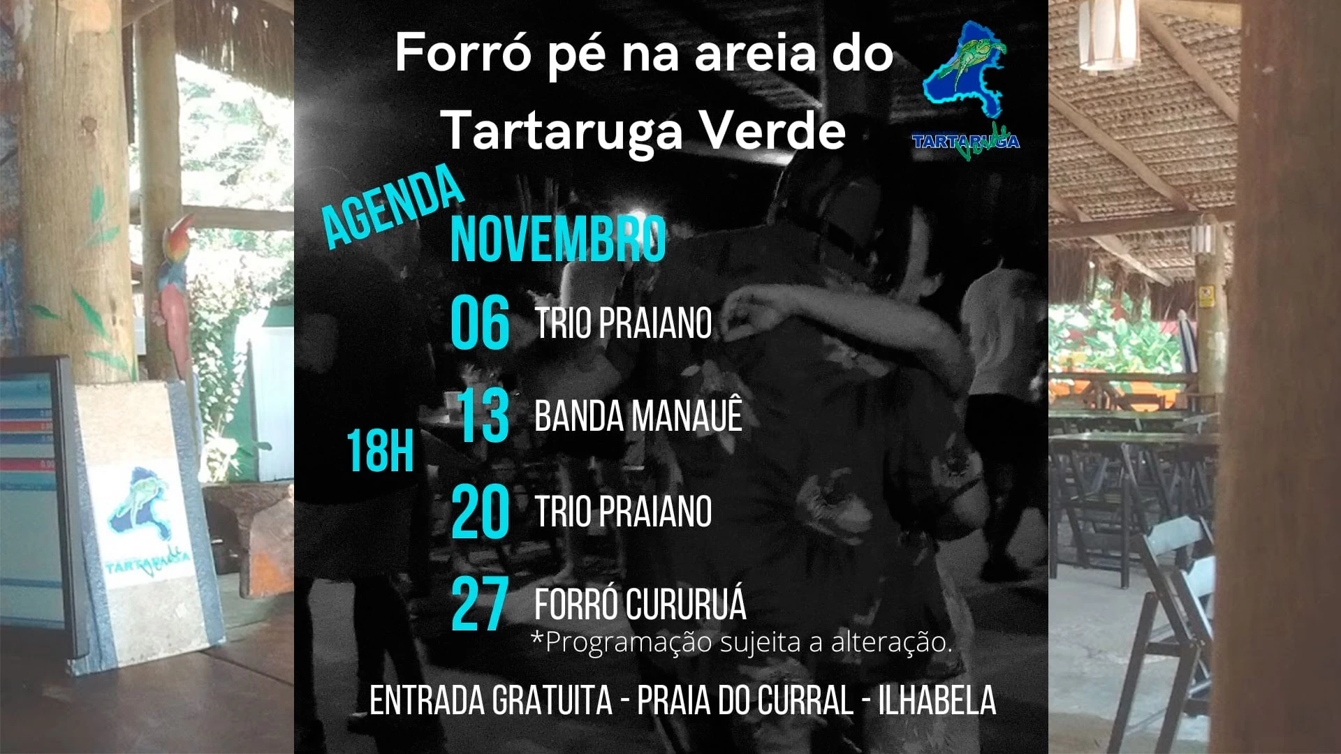 Trio Praiano no Tartaruga Verde