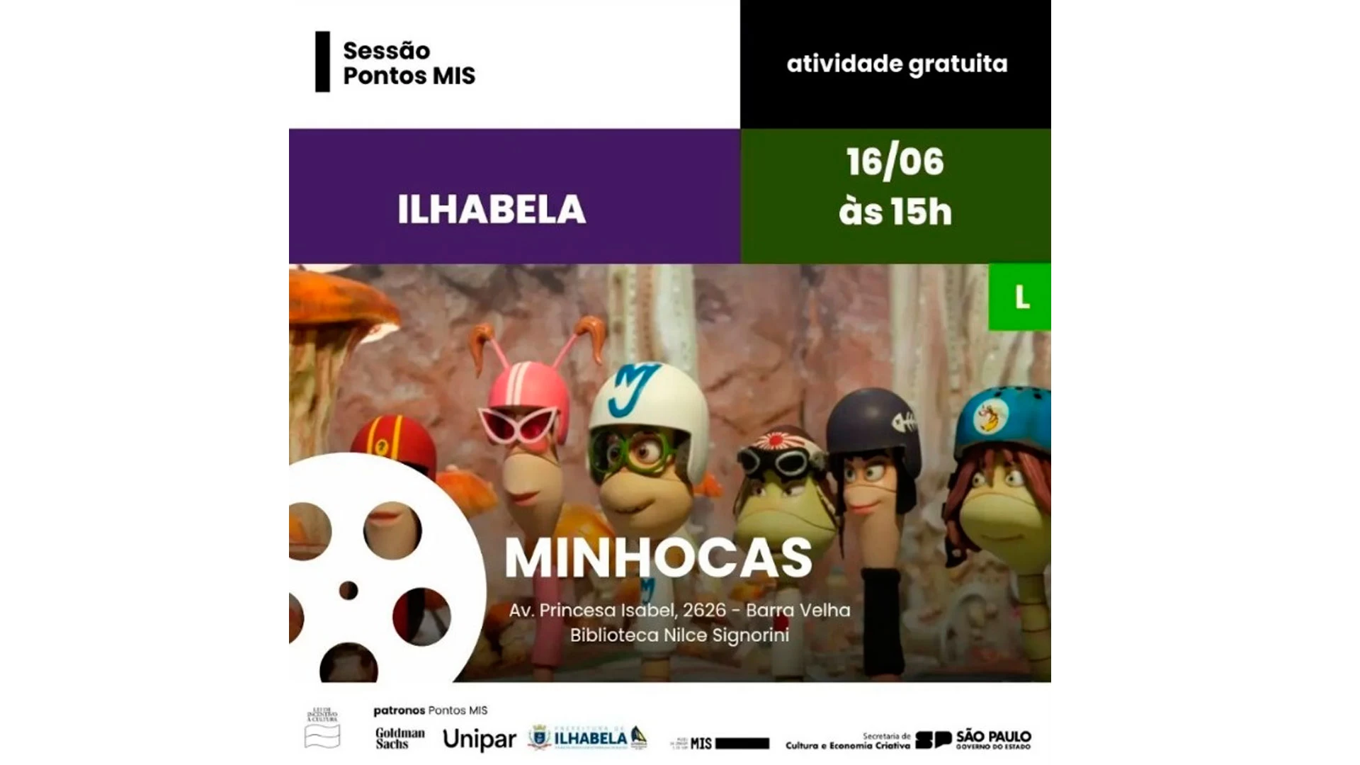 Filme “Minhocas”