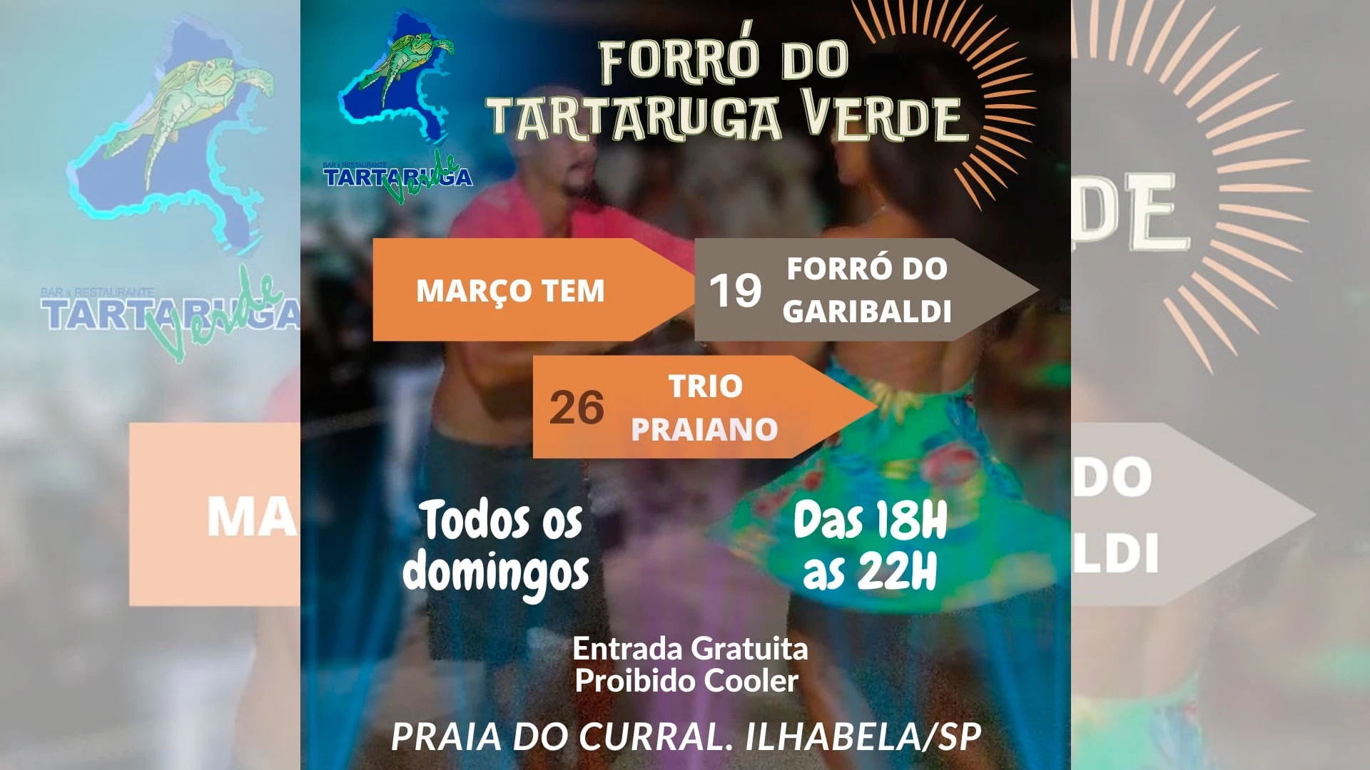 Trio Praiano no Tartaruga Verde