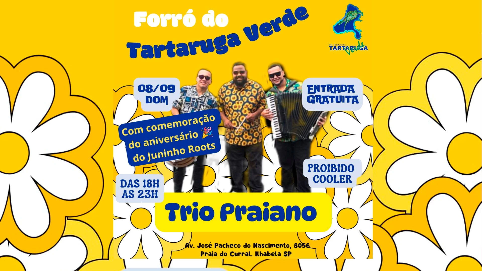 Trio Praiano no Tartaruga Verde