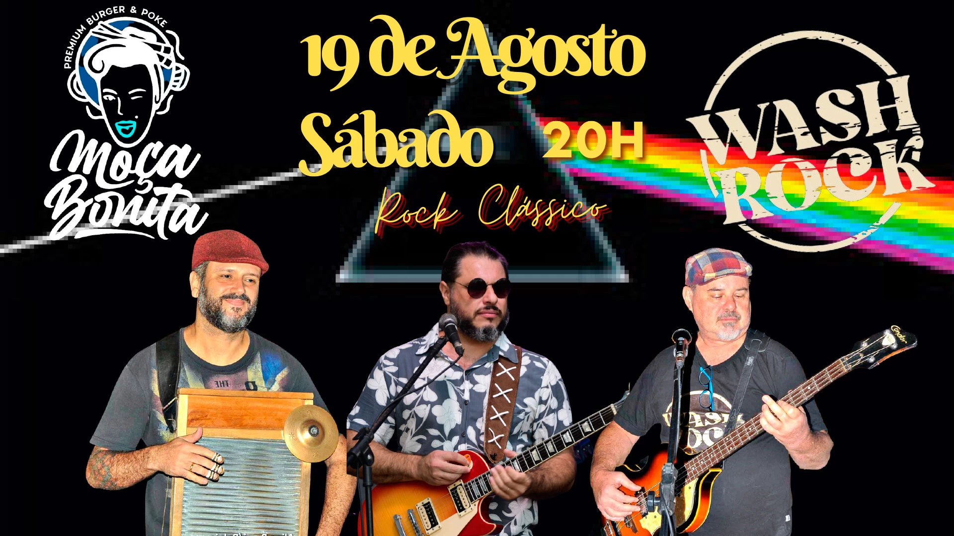 Wash Rock ao vivo!