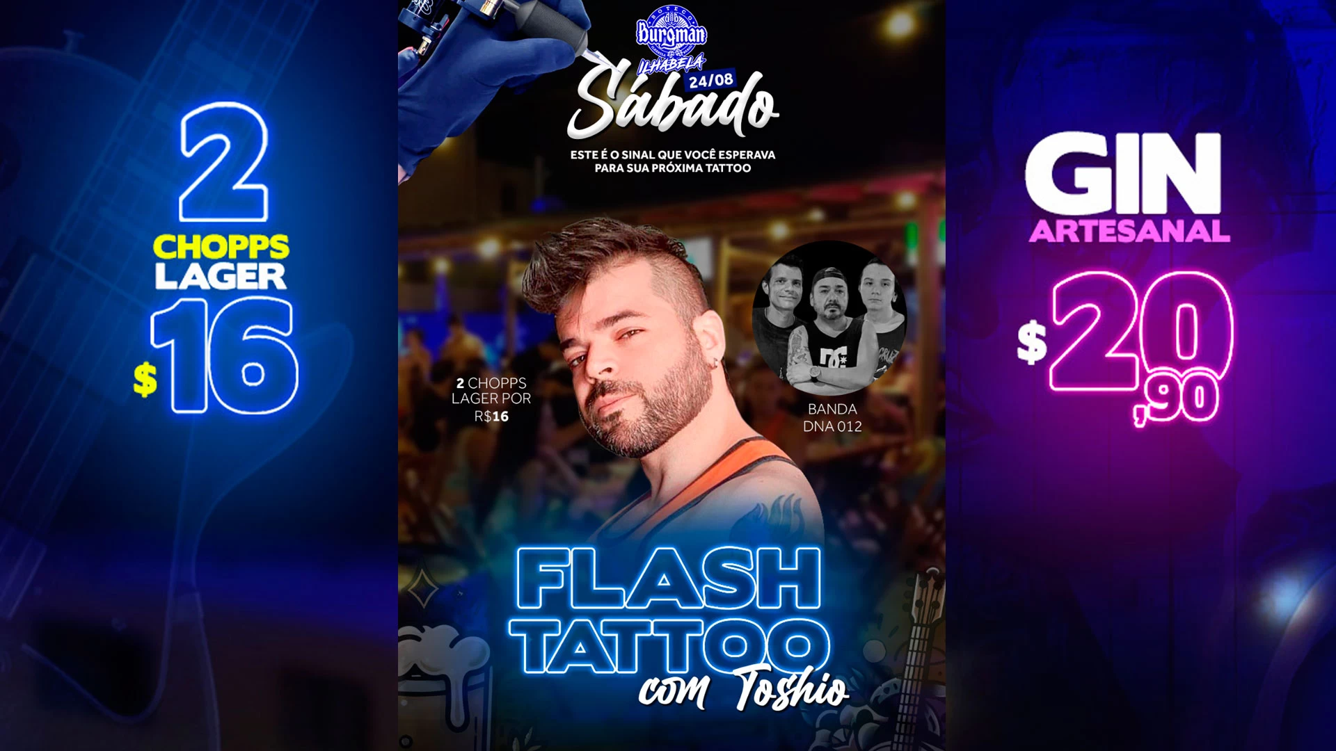 Flash Tattoo com Toshio no Burgman