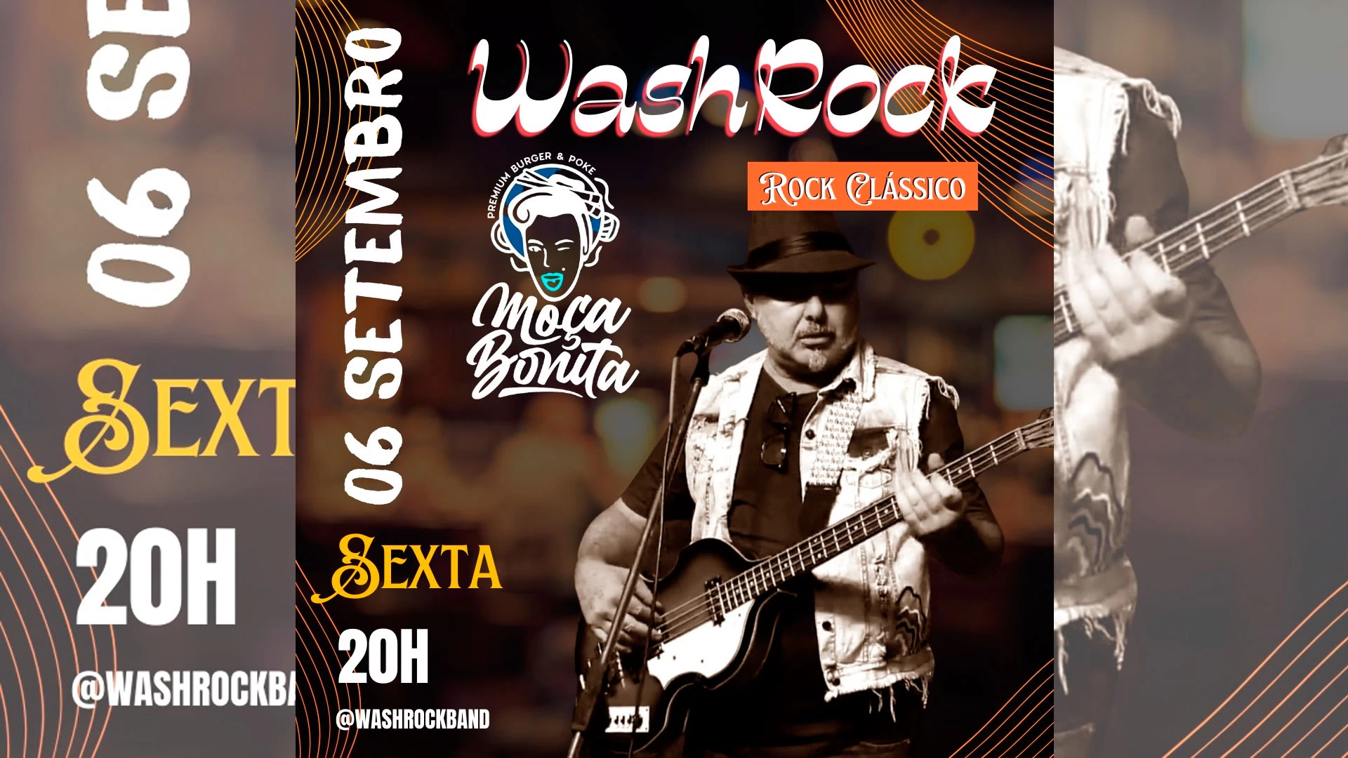 Wash Rock ao vivo!