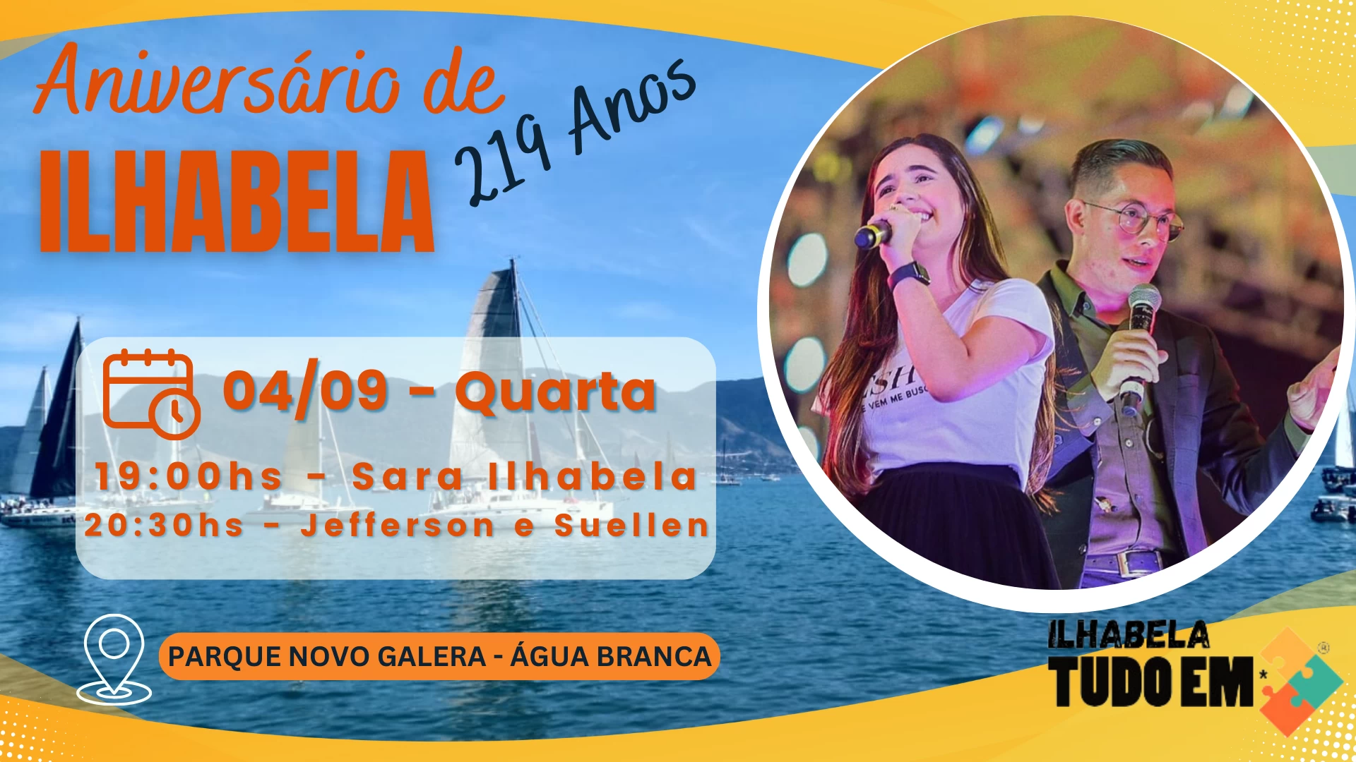 Jefferson e Suellen em Ilhabela
