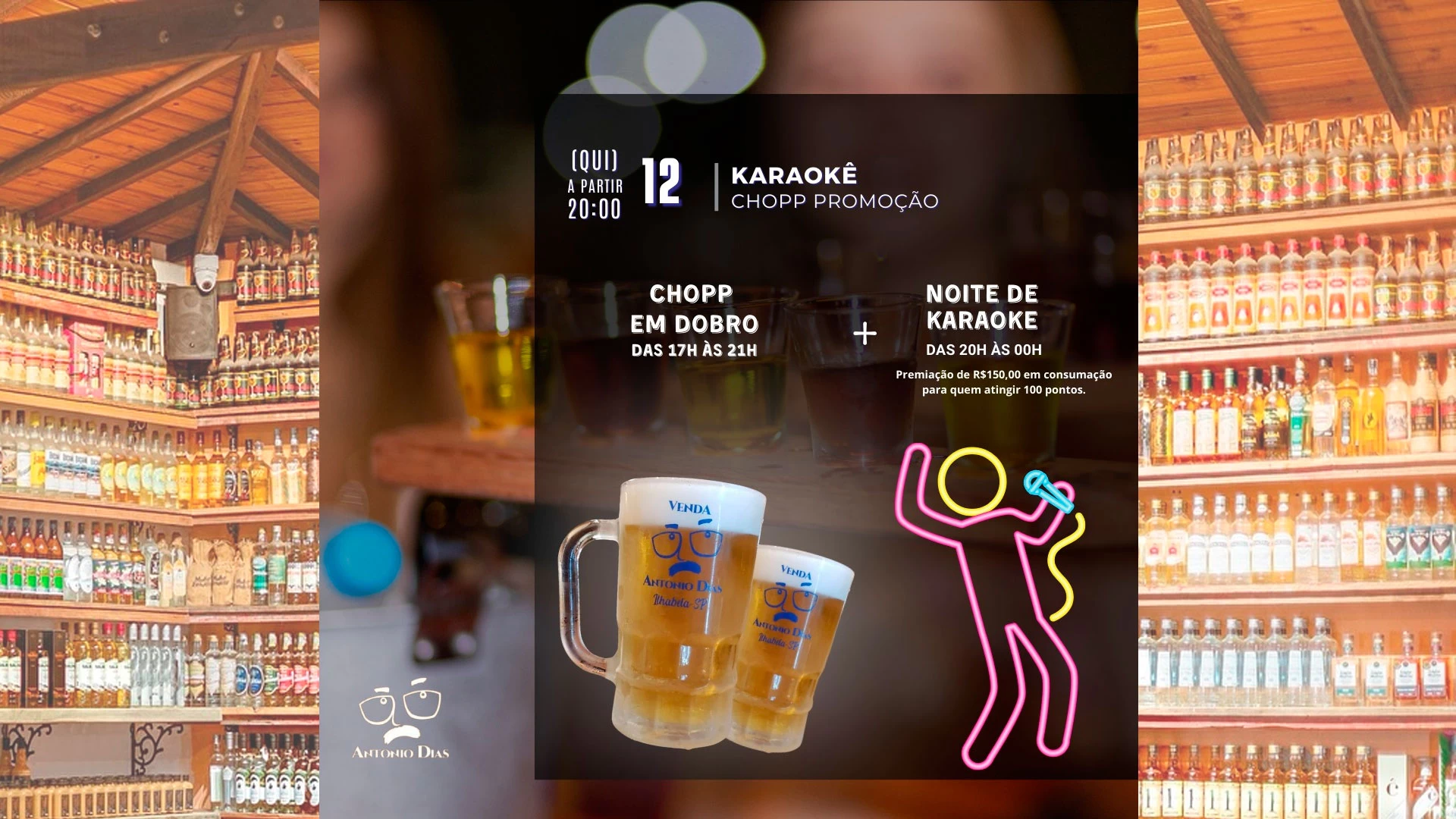 Noite do Karaokê no Antônio Dias
