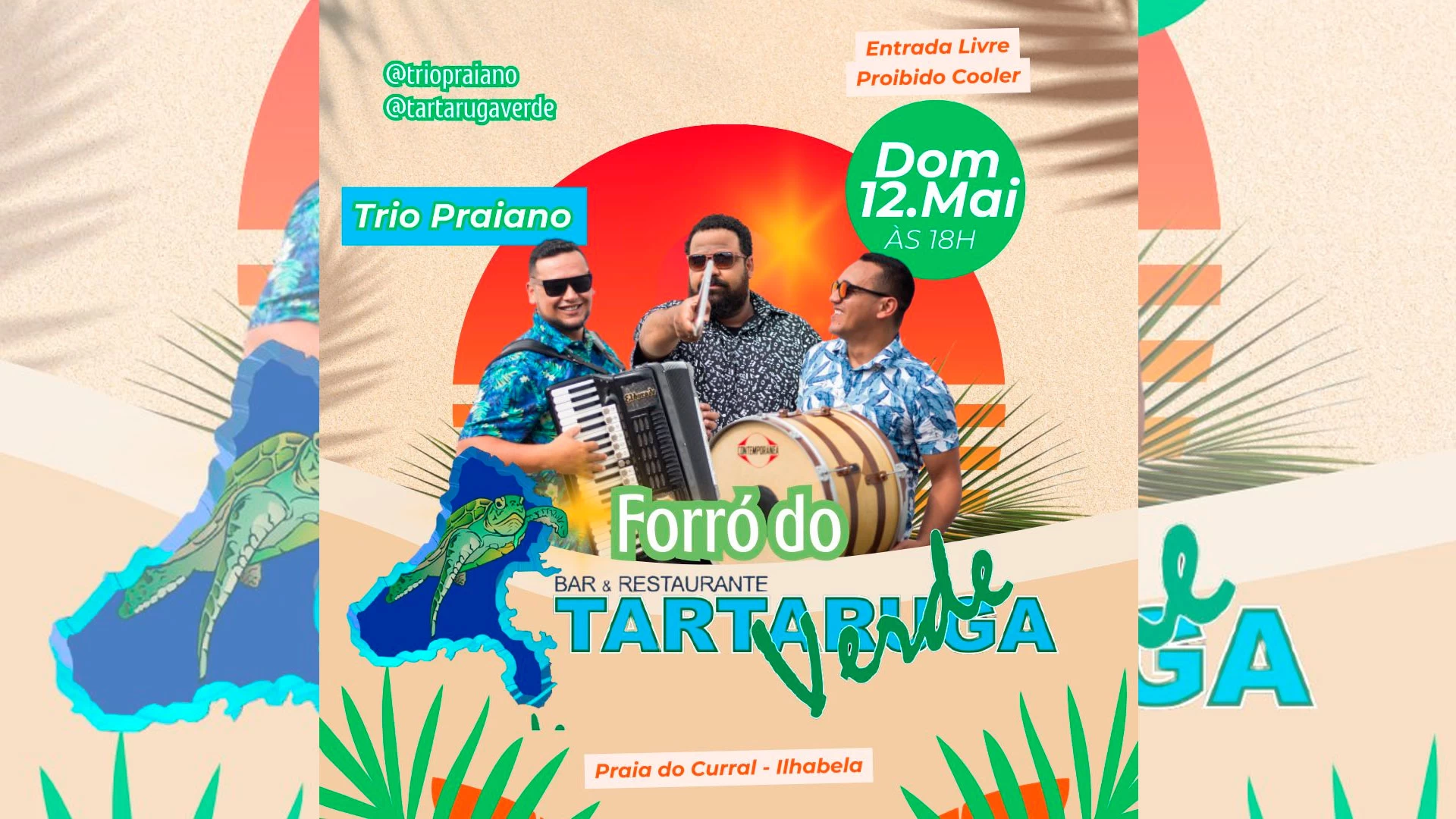 Trio Praiano no Tartaruga Verde!