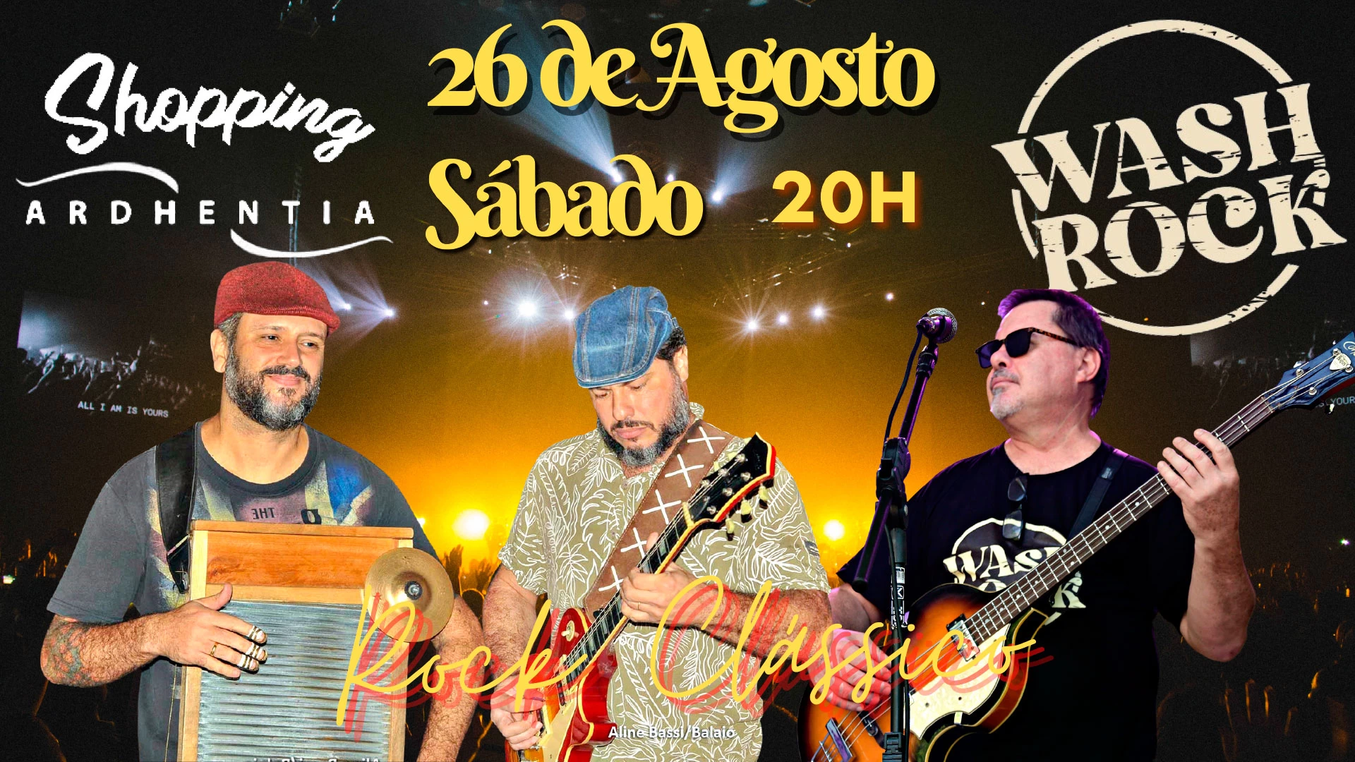 Wash Rock ao vivo!