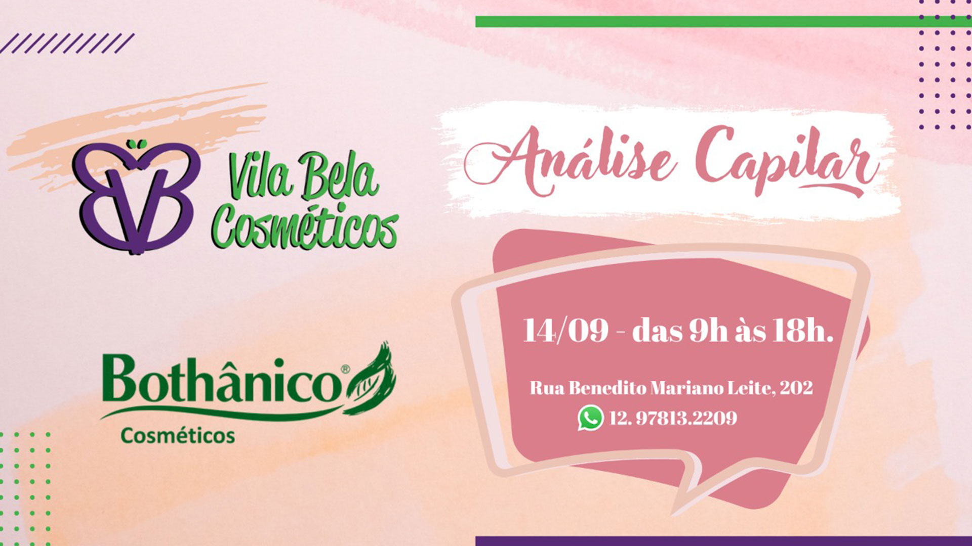 Análise Capilar na Vila Bela Cosméticos