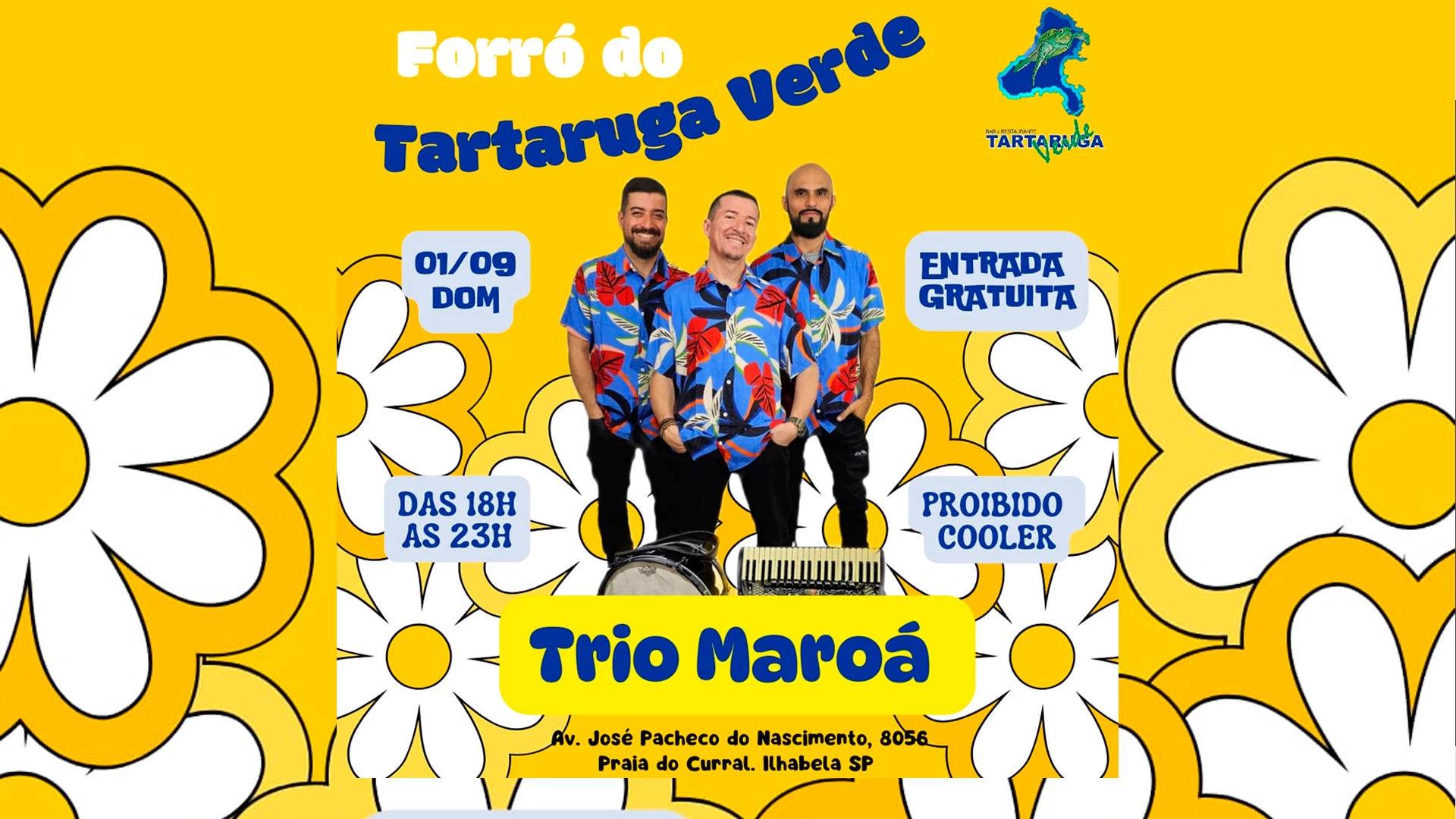 Trio Maroá no Tartaruga Verde