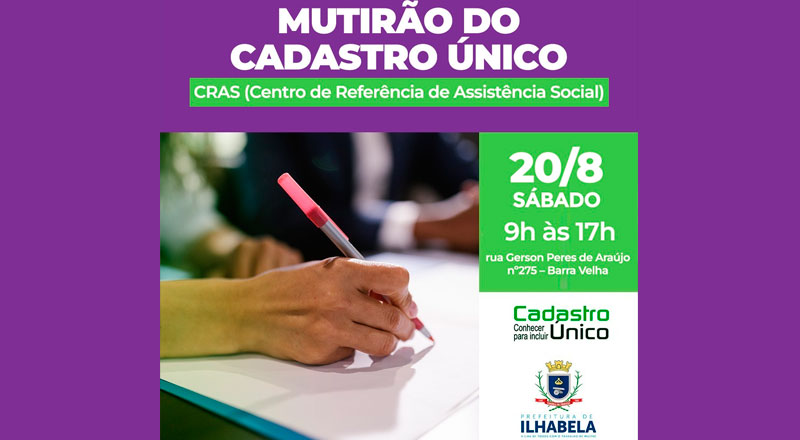 Mutirão do Cadastro Único no CRAS