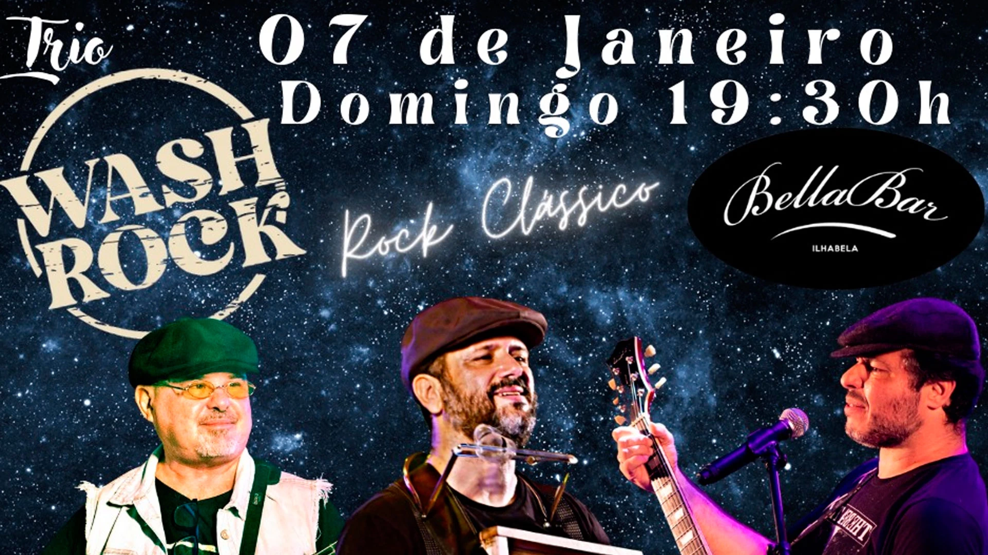 Wash Rock ao vivo!