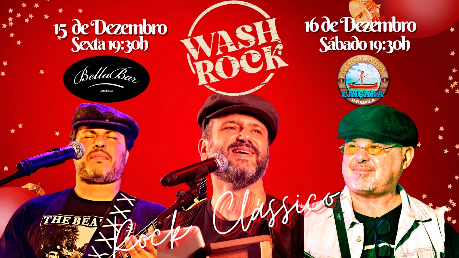 Wash Rock ao vivo!