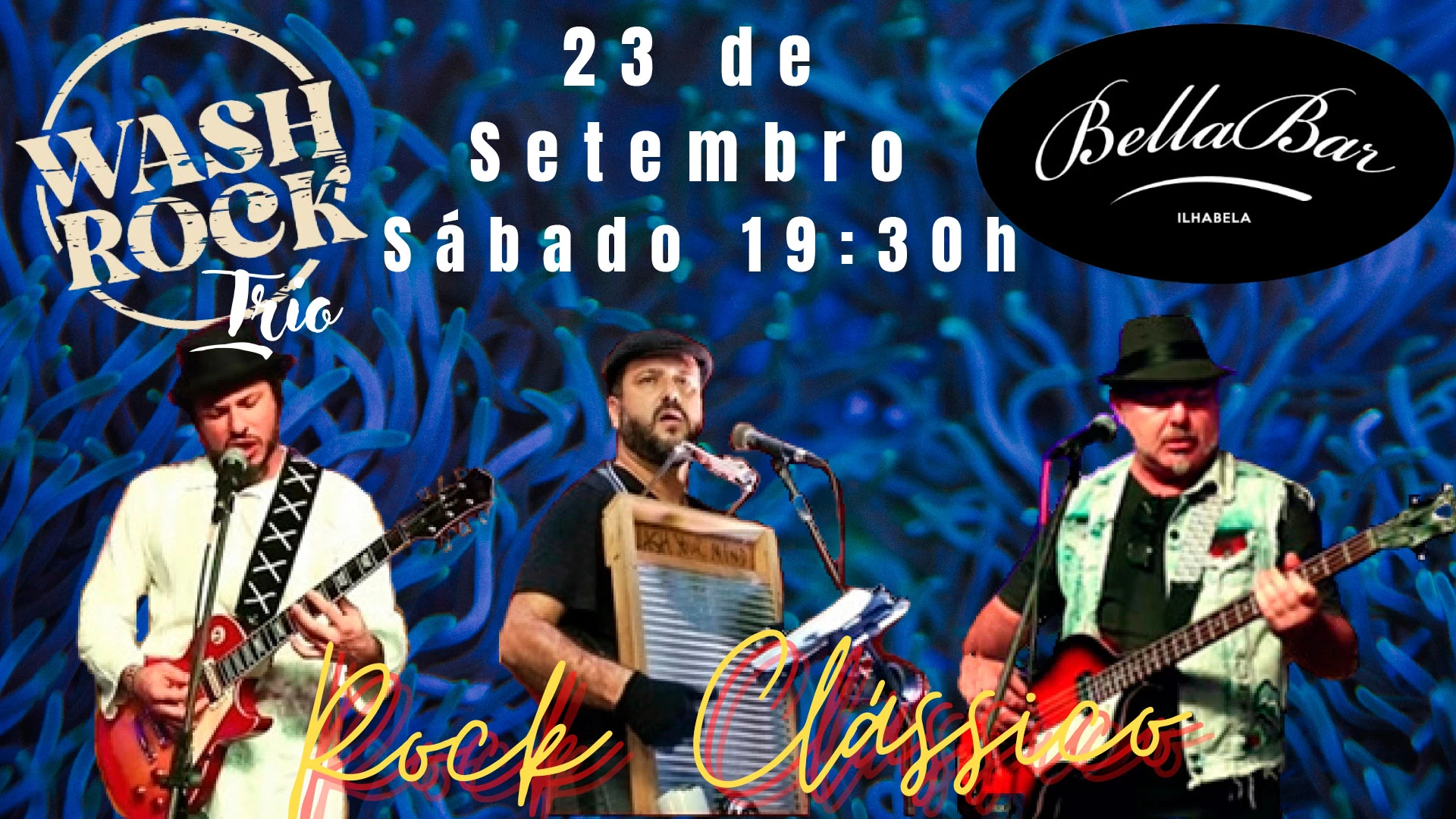 Wash Rock ao vivo!