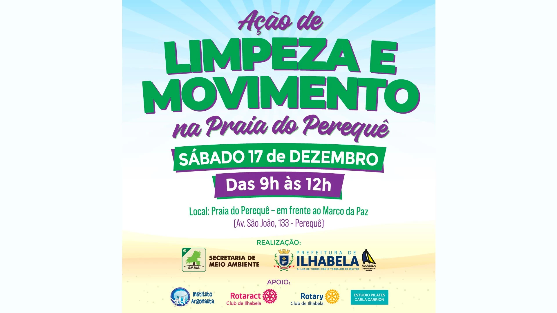 Ação de Limpeza e Movimento no Perequê