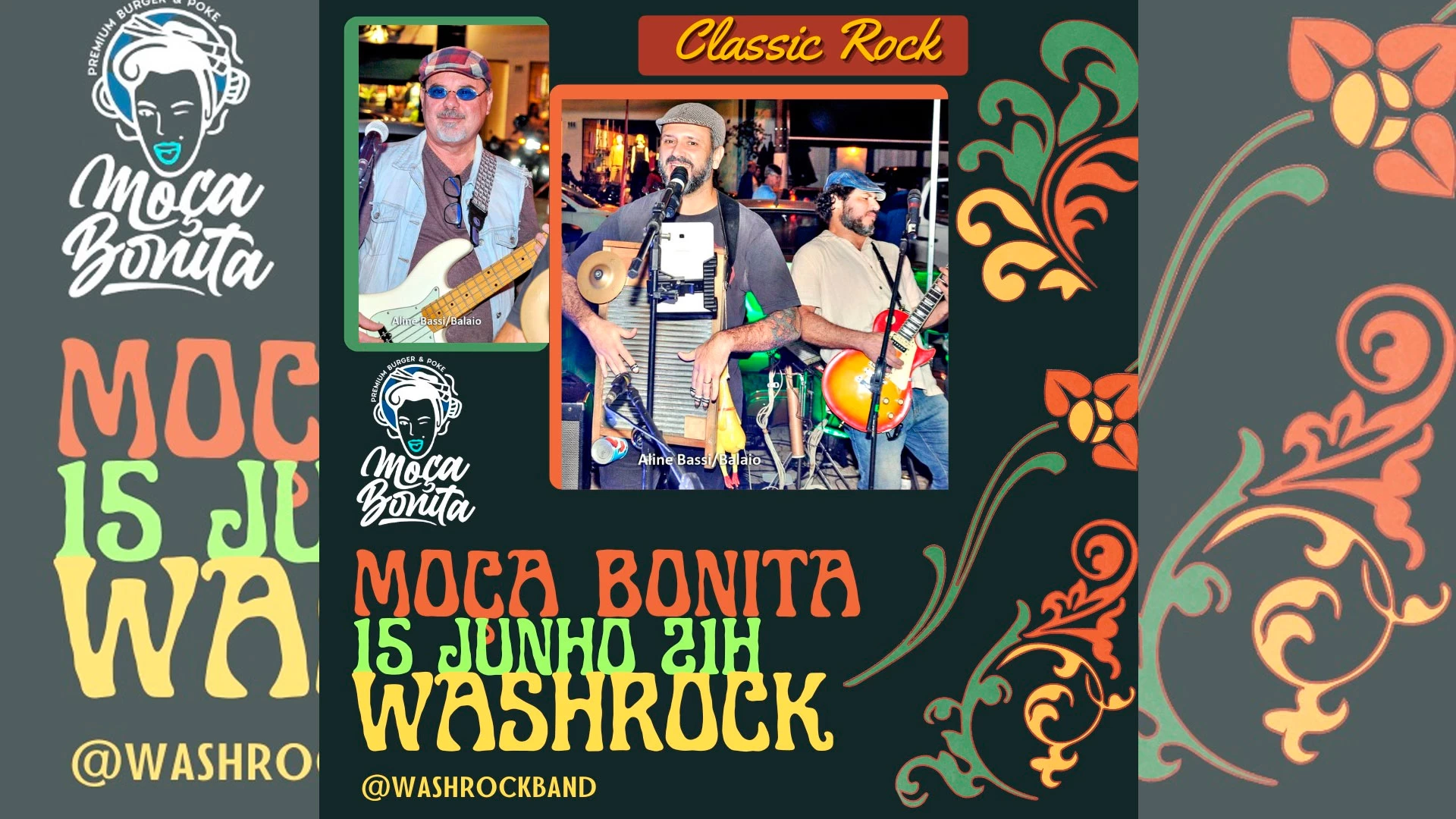 Wash Rock ao vivo!