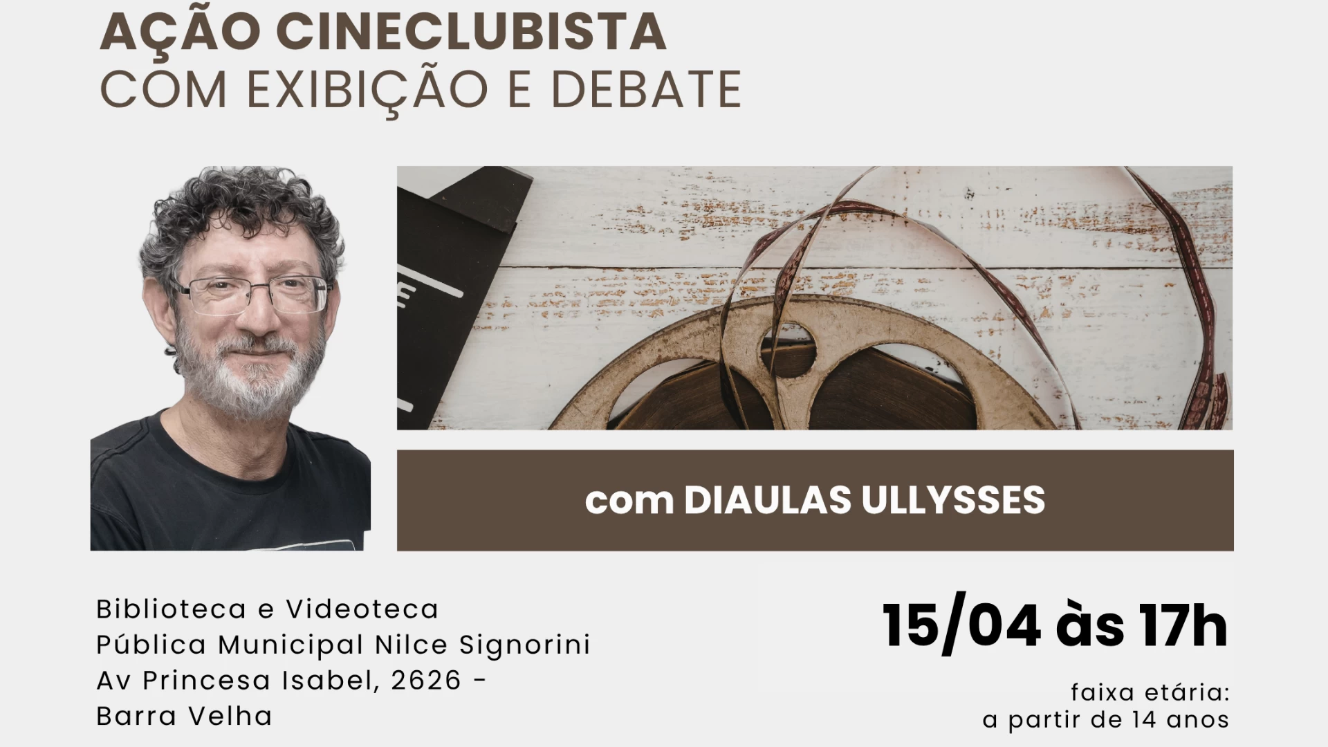 Ação Cineclubista com Exibição e Debate