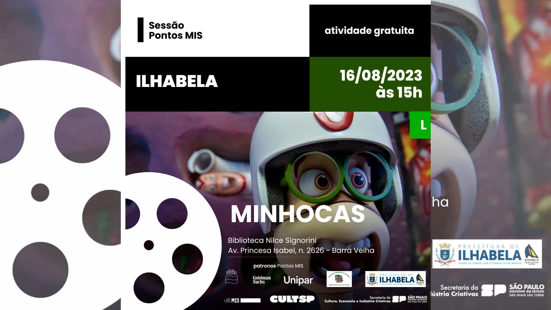 Ponto MIS: filme "Minhocas"