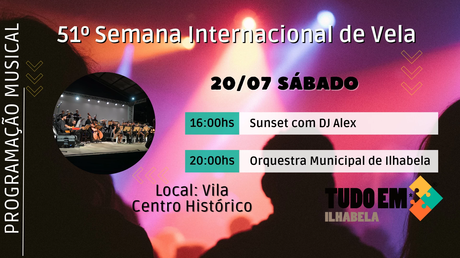 Programação Musical Semana de Vela